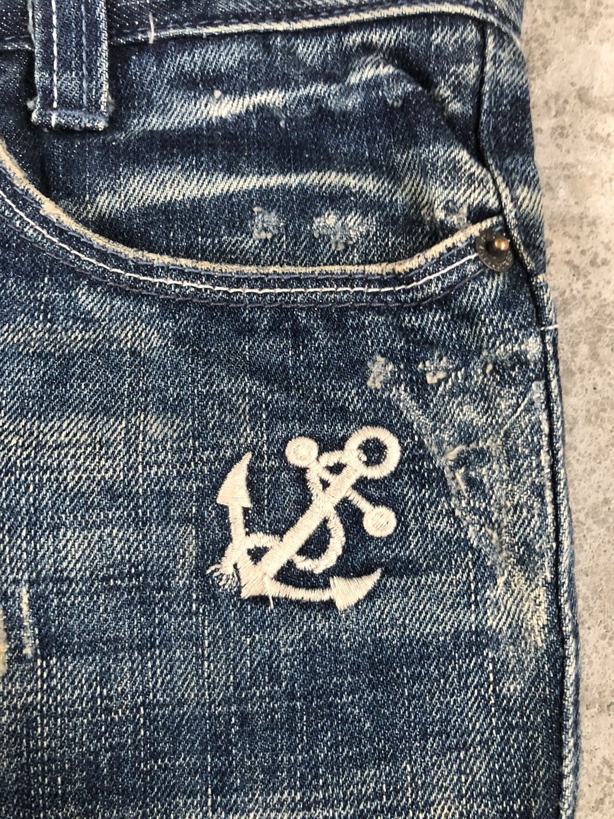 Dolce & Gabbana Dolce & Gabbana Double Waist Distressed Denim Embroidered Size US 32 / EU 48 - 13 Thumbnail