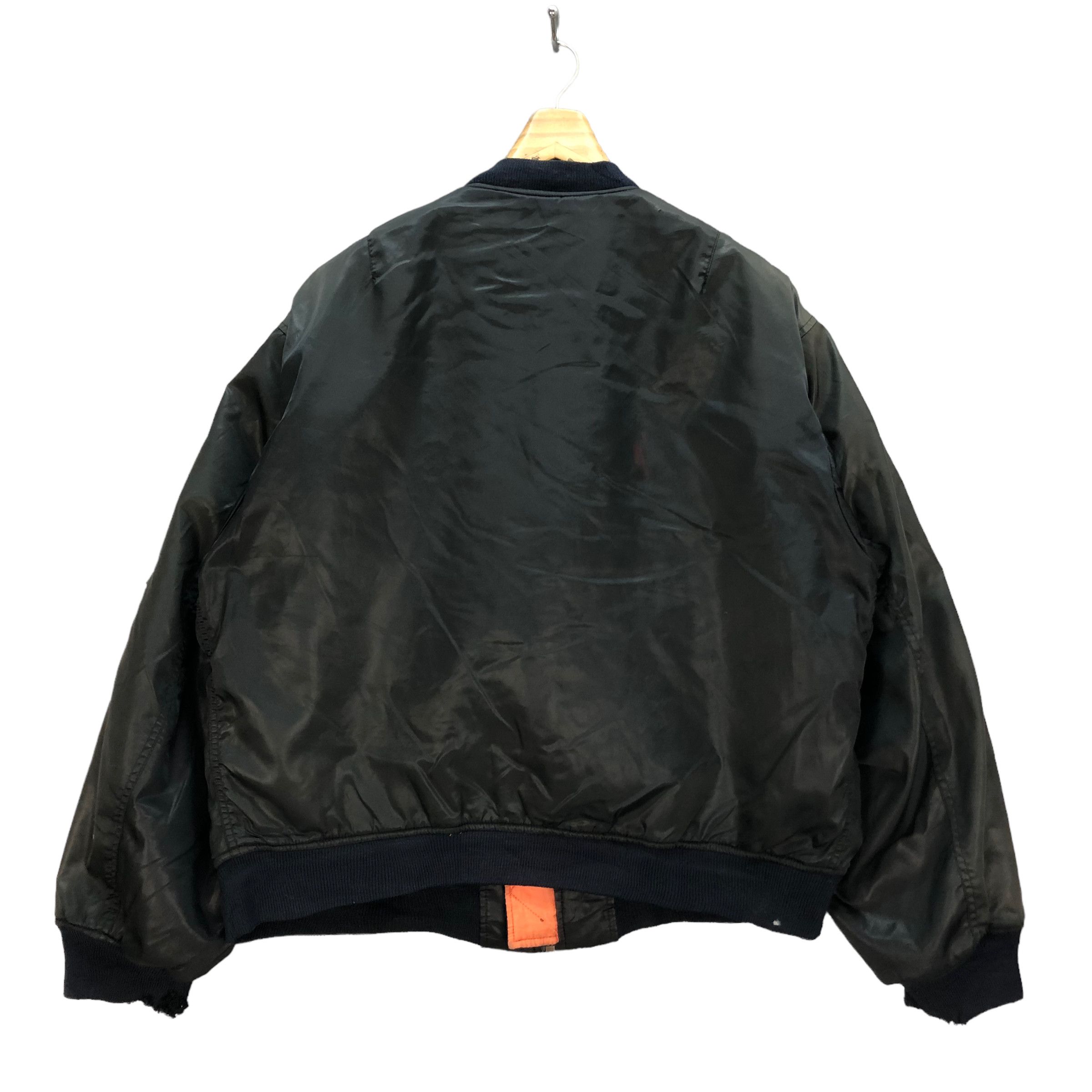 Vintage TRASHED ABURAYSIA BASE SPIRIT'S MA1 BOMBER JACKET #7268-123 Size US L / EU 52-54 / 3 - 19 Thumbnail