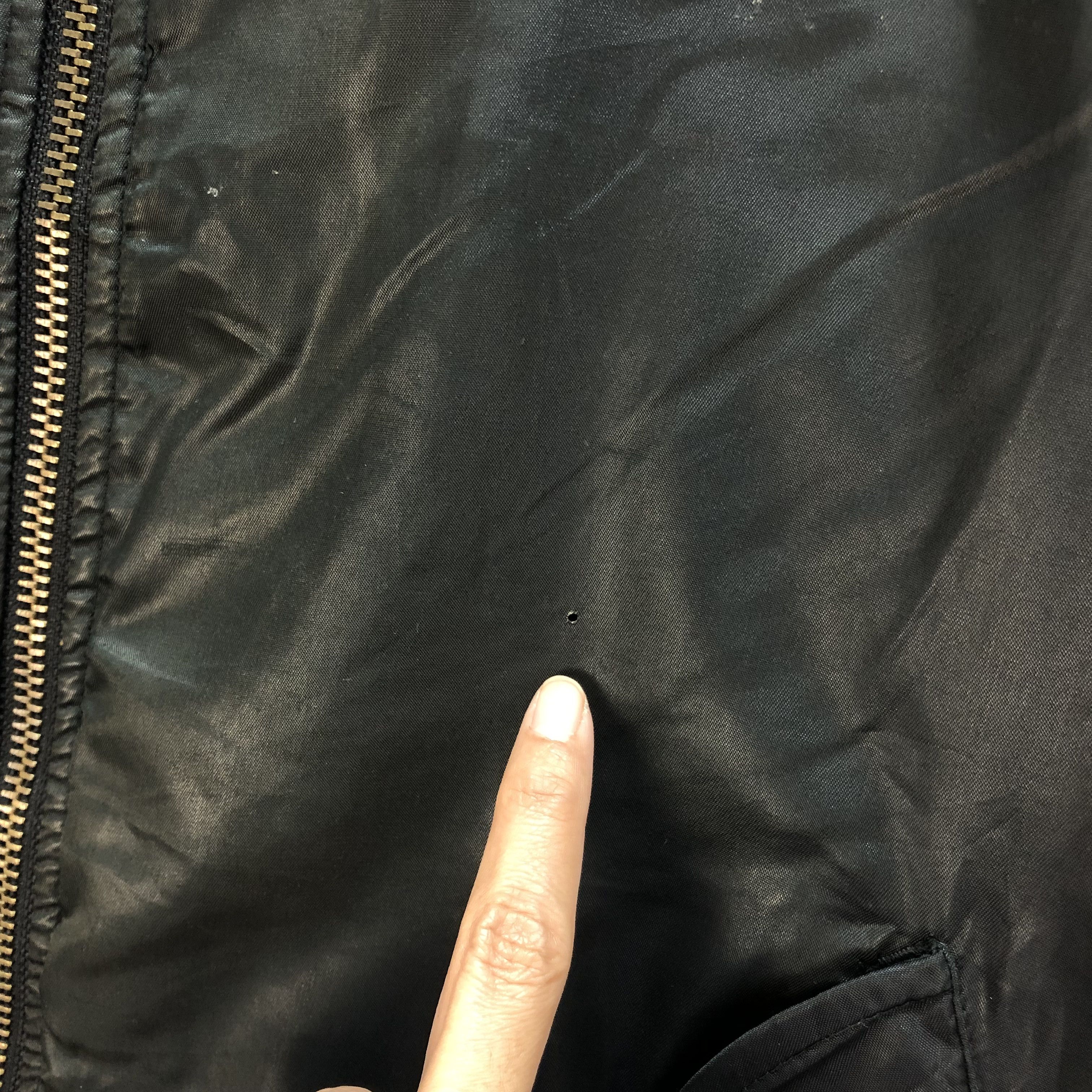Vintage TRASHED ABURAYSIA BASE SPIRIT'S MA1 BOMBER JACKET #7268-123 Size US L / EU 52-54 / 3 - 5 Thumbnail