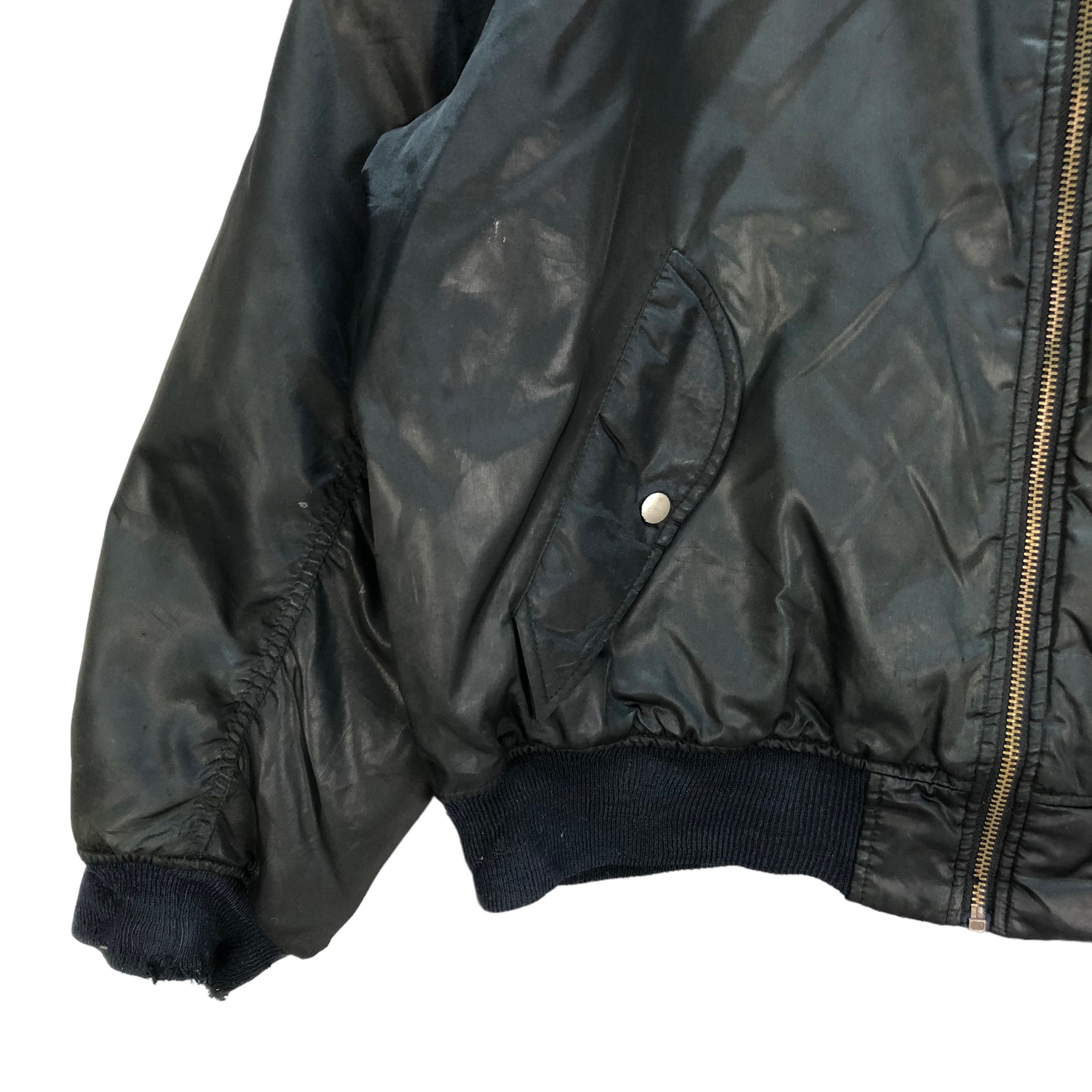 Vintage TRASHED ABURAYSIA BASE SPIRIT'S MA1 BOMBER JACKET #7268-123 Size US L / EU 52-54 / 3 - 7 Thumbnail