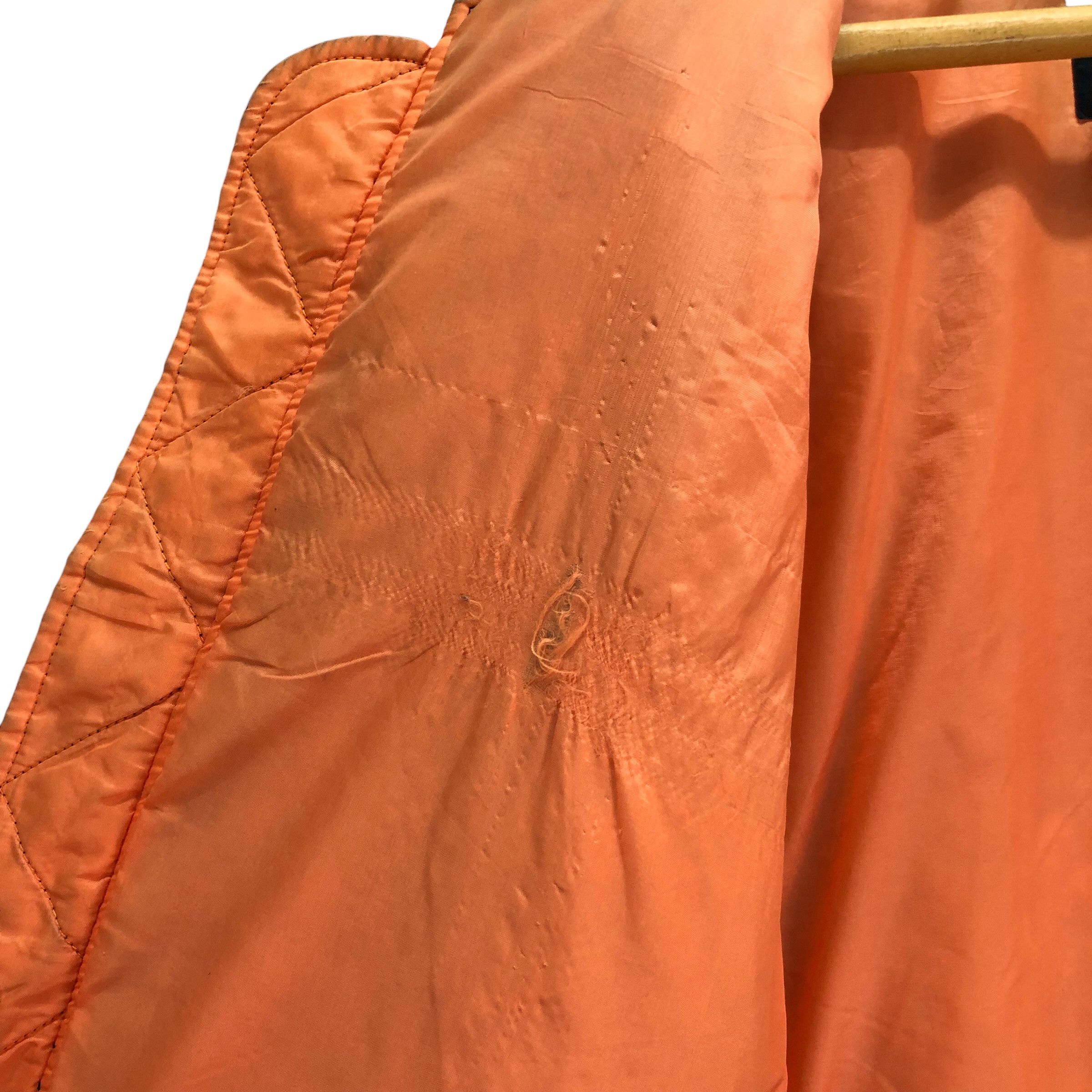 Vintage TRASHED ABURAYSIA BASE SPIRIT'S MA1 BOMBER JACKET #7268-123 Size US L / EU 52-54 / 3 - 16 Thumbnail