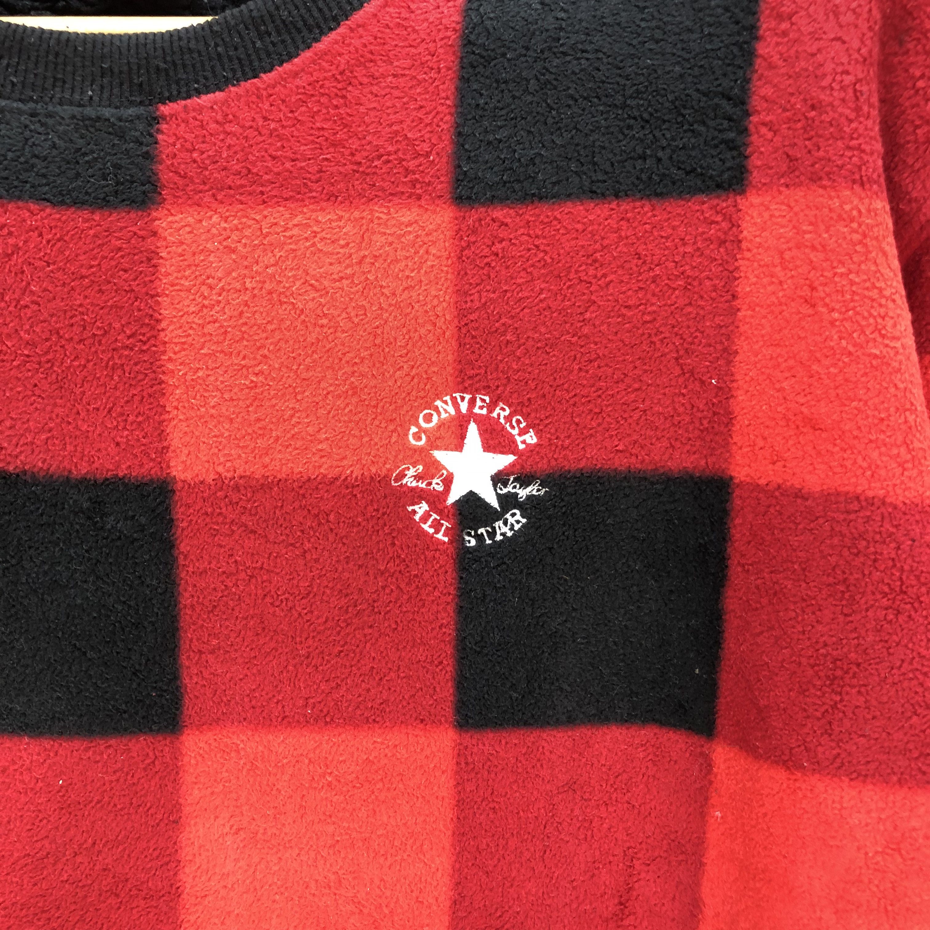 Converse CONVERSE CHECKED FLEECE SWEATSHIRTS #7269-123 Size US L / EU 52-54 / 3 - 3 Thumbnail