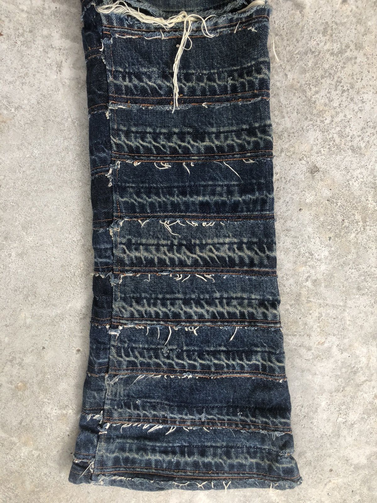 Levi's RARE Levi’s Flared Jeans Boro Patchwork Denim Size US 31 - 4 Thumbnail