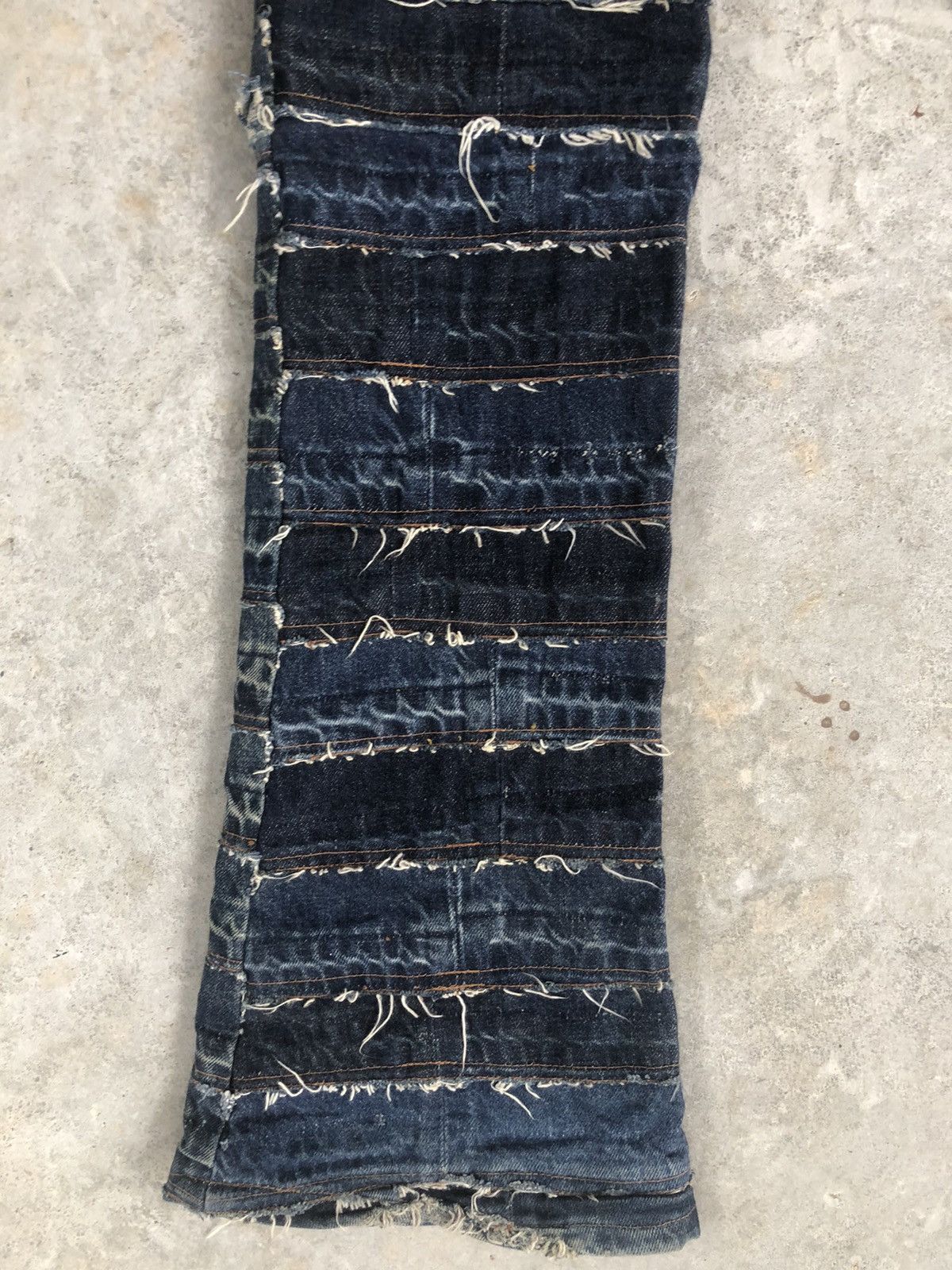 Levi's RARE Levi’s Flared Jeans Boro Patchwork Denim Size US 31 - 11 Thumbnail