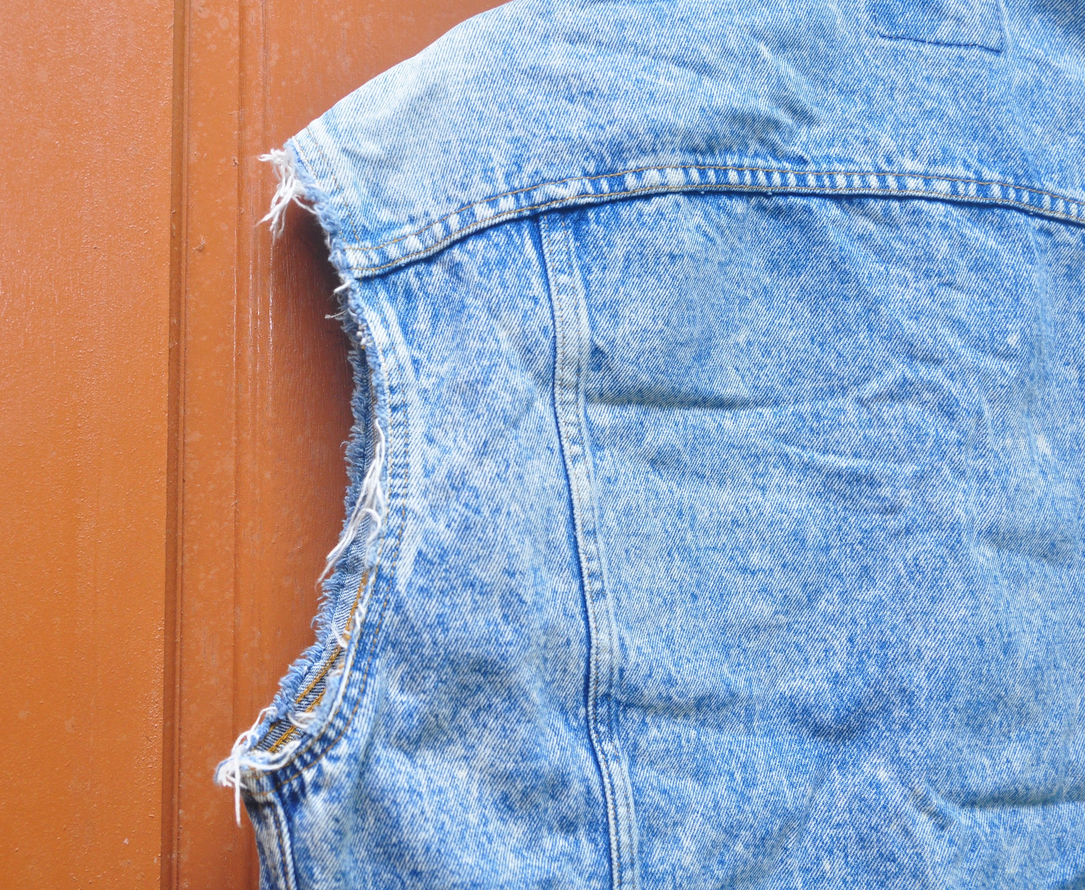 Levi's Vintage Clothing Vtg Levis acid Wash Patches Jacket Designer Fashion Style Size US L / EU 52-54 / 3 - 6 Thumbnail