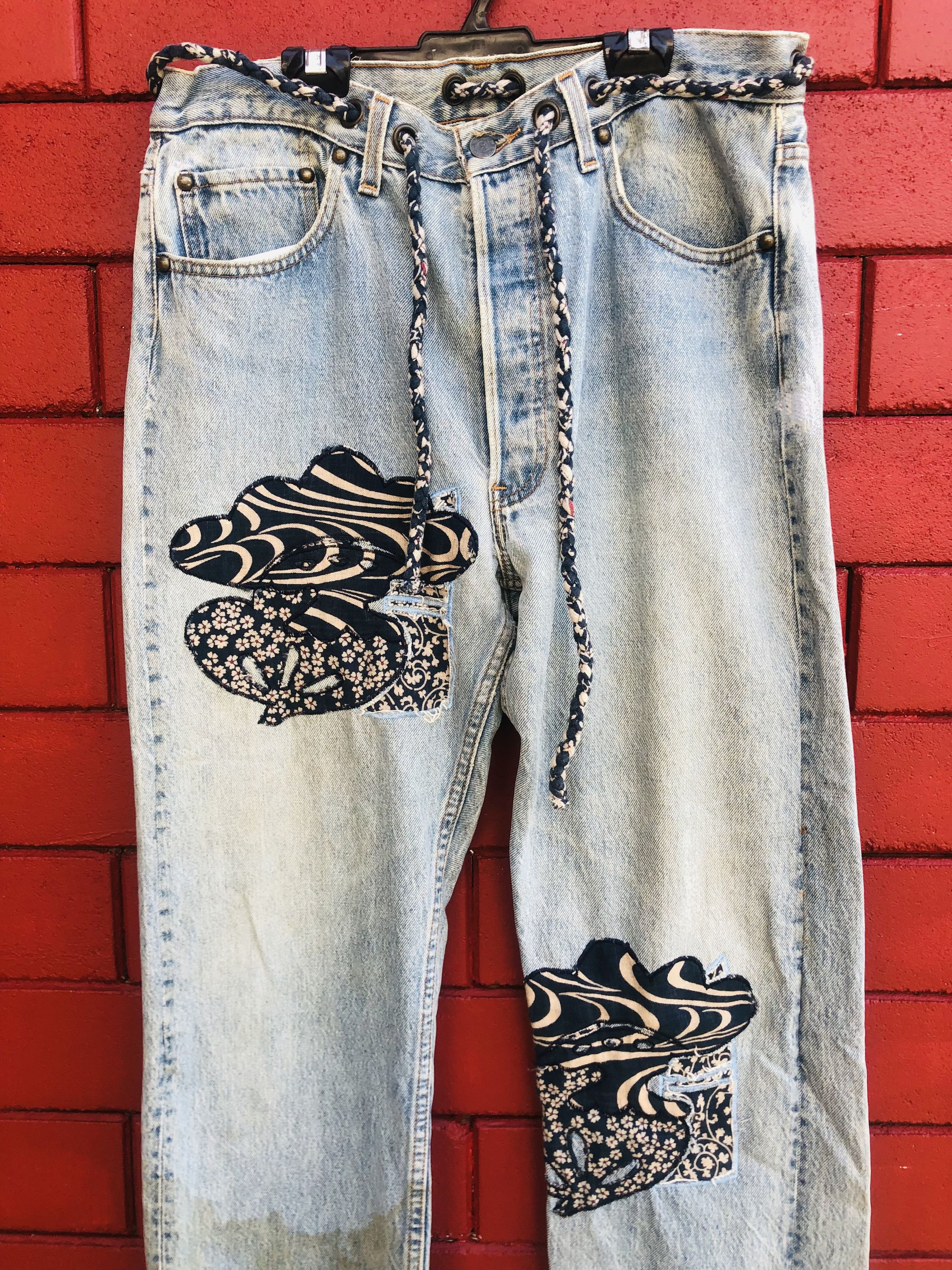Japanese Brand Vintage Yakuza Japanese Designed Fashion Style Size US 33 - 3 Thumbnail