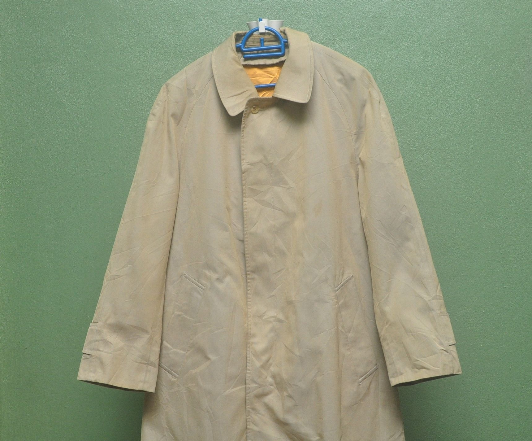 Aquascutum × Japanese Brand Vintage Acuascutum Long Coat Designer Fashion Style Size US L / EU 52-54 / 3 - 2 Thumbnail