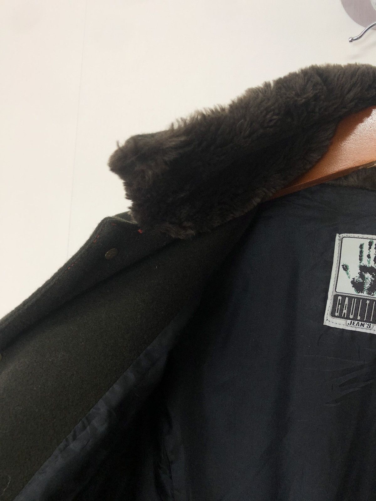 Jean Paul Gaultier Jean Paul Gaultier Jeans Long Khaki Coat With Fur Collar Size US S / EU 44-46 / 1 - 11 Thumbnail