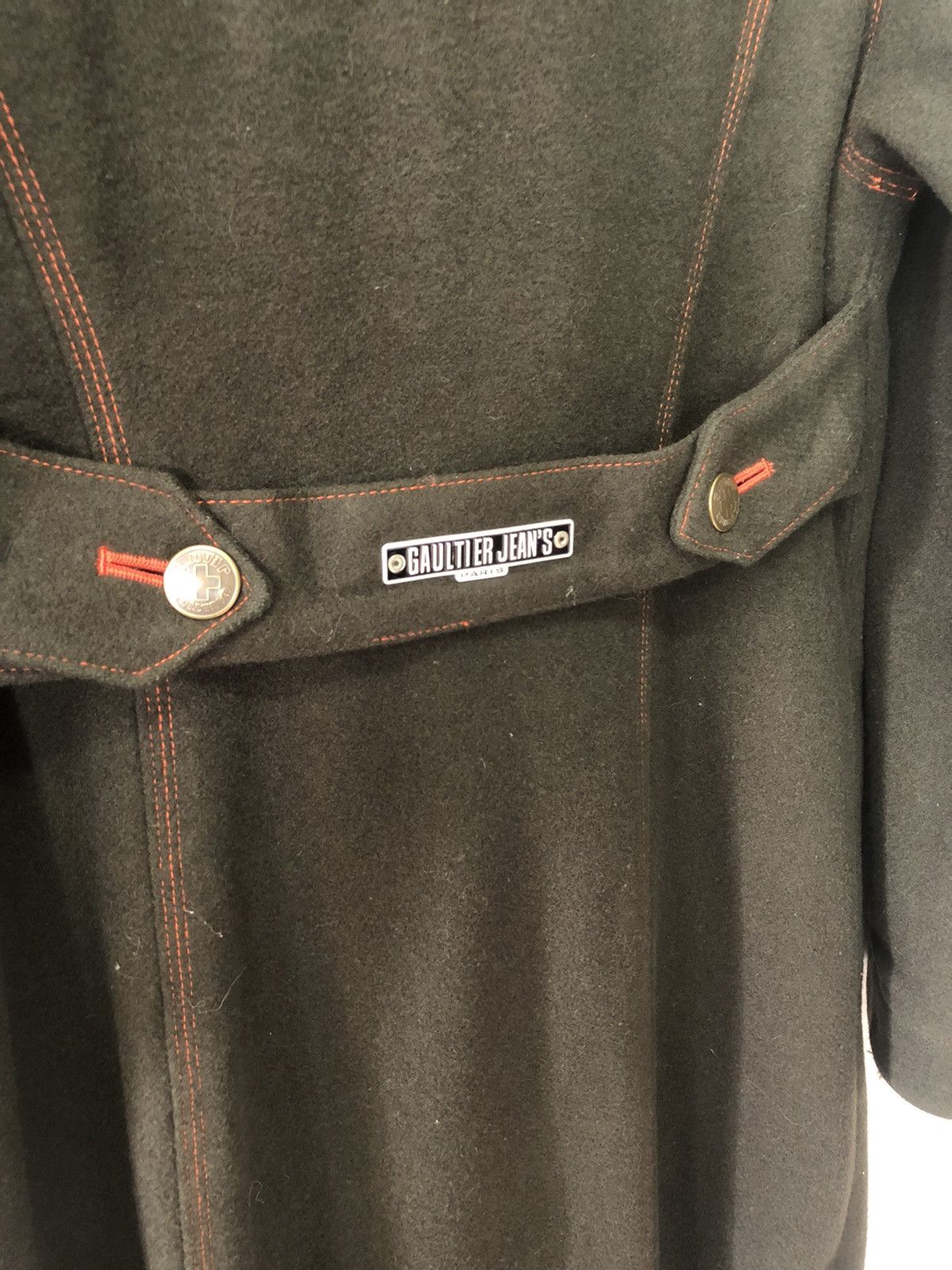 Jean Paul Gaultier Jean Paul Gaultier Jeans Long Khaki Coat With Fur Collar Size US S / EU 44-46 / 1 - 8 Thumbnail