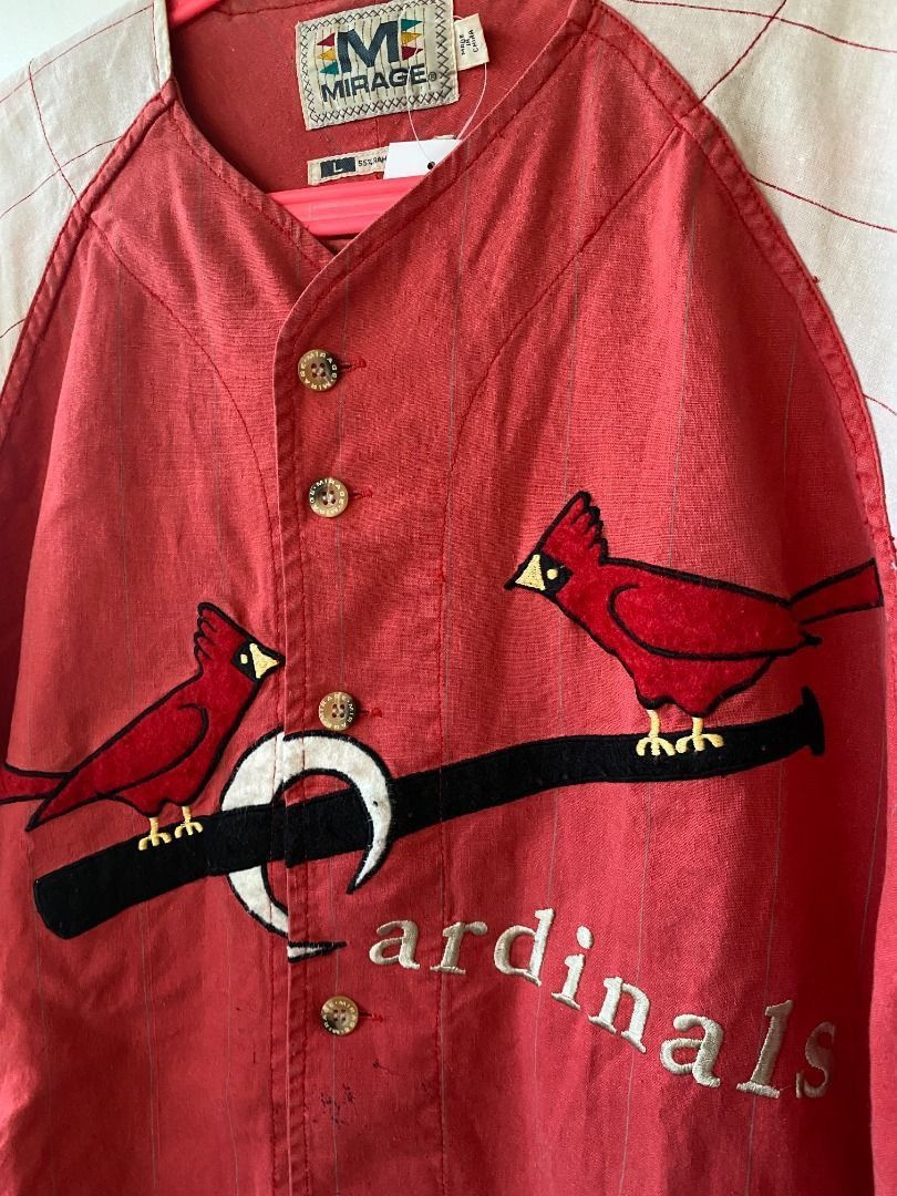 Mirage × Vintage VINTAGE CARDINAL BASEBALL JERSEY Size US L / EU 52-54 / 3 - 4 Thumbnail