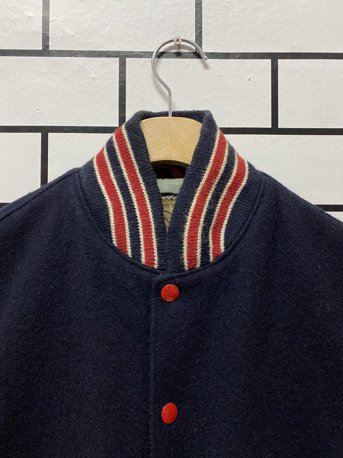 Golden Bear × Vintage Vintage 90’s Golden Bear Leather Letterman Varsity Jacket Size US S / EU 44-46 / 1 - 11 Thumbnail