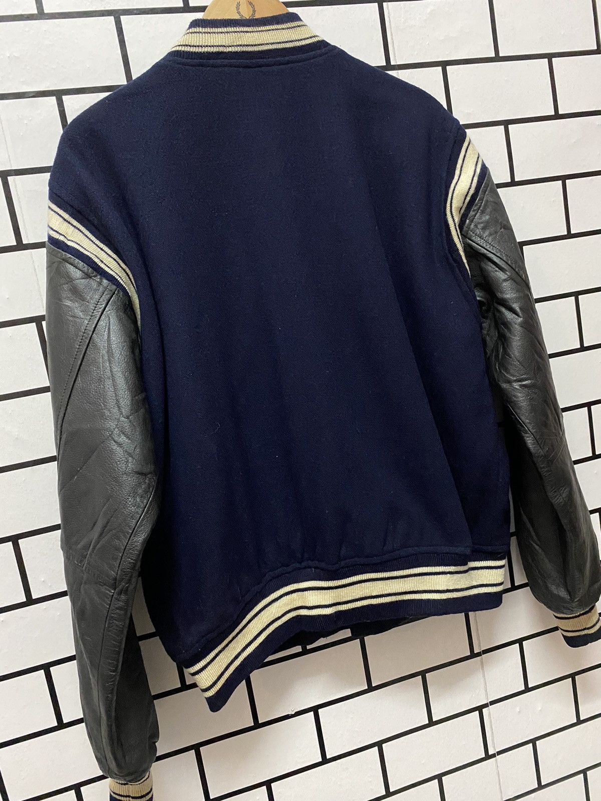 Golden Bear × Vintage Vintage 90’s Bears Surf Boards leather Wool Varsity Jacket Size US M / EU 48-50 / 2 - 6 Thumbnail