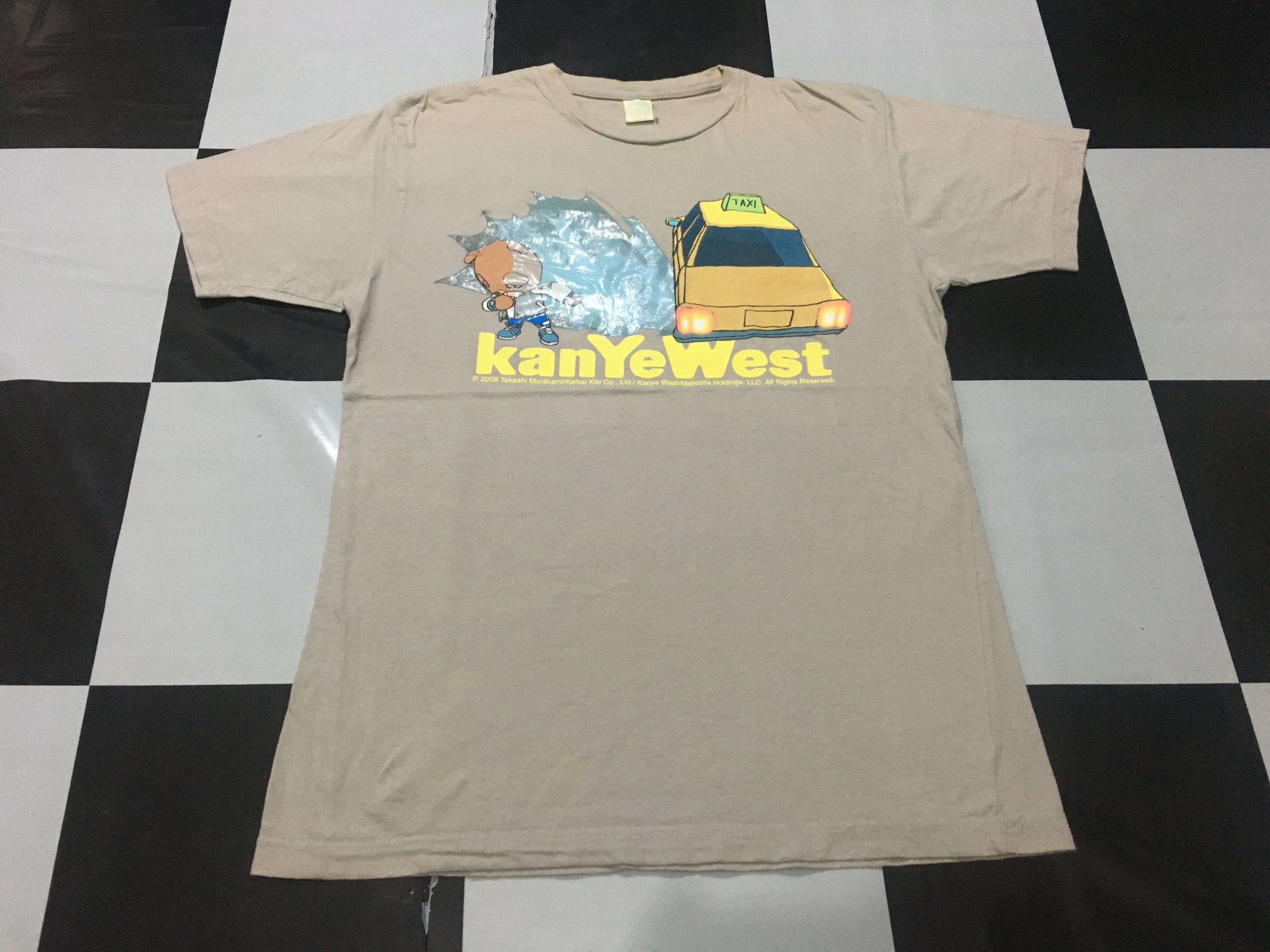 Kanye West × Rap Tees × Takashi Murakami 🔥 Rare Vintage Kanye West Shirt Graduation Bear Taxi 2009 Size US M / EU 48-50 / 2 - 2 Thumbnail