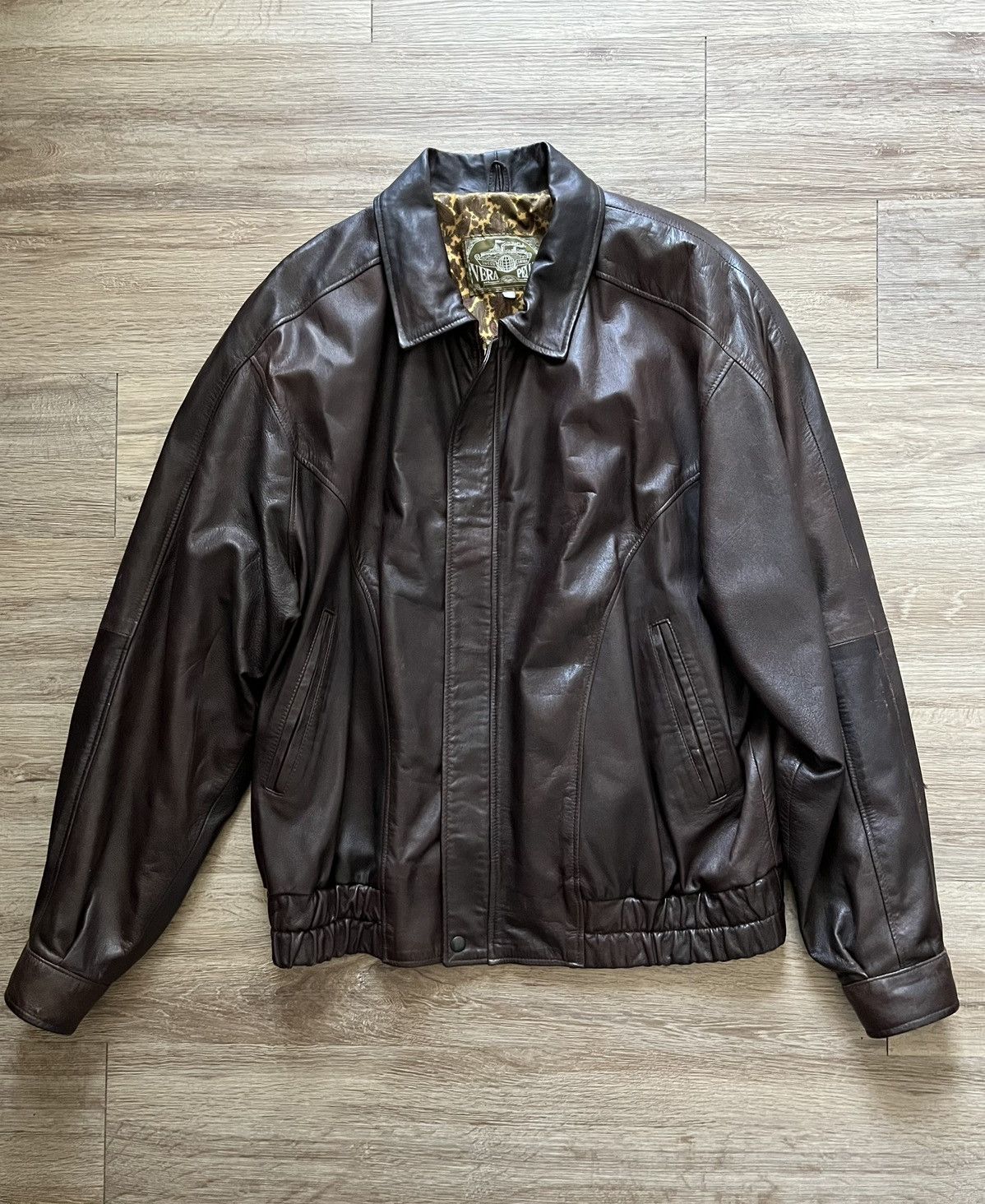 Vera Pelle Vintage Peruzzi Vera Pelle Made In Italy Leather Jacket ...