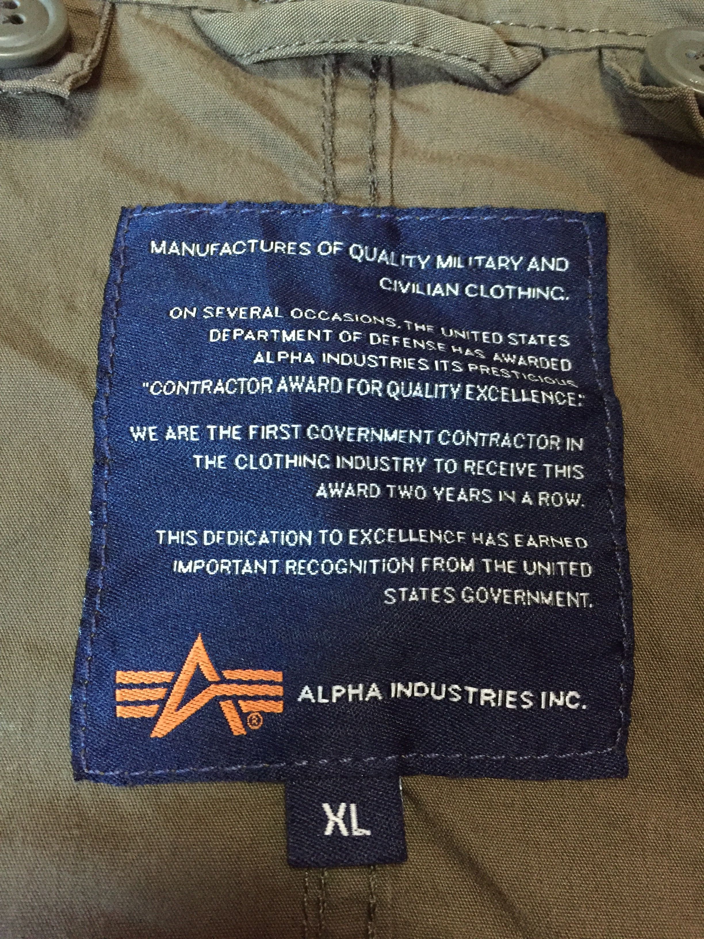 Alpha Industries Alpha Industries Inc. Long Hoodies Jackets Size XL Size US XL / EU 56 / 4 - 5 Thumbnail