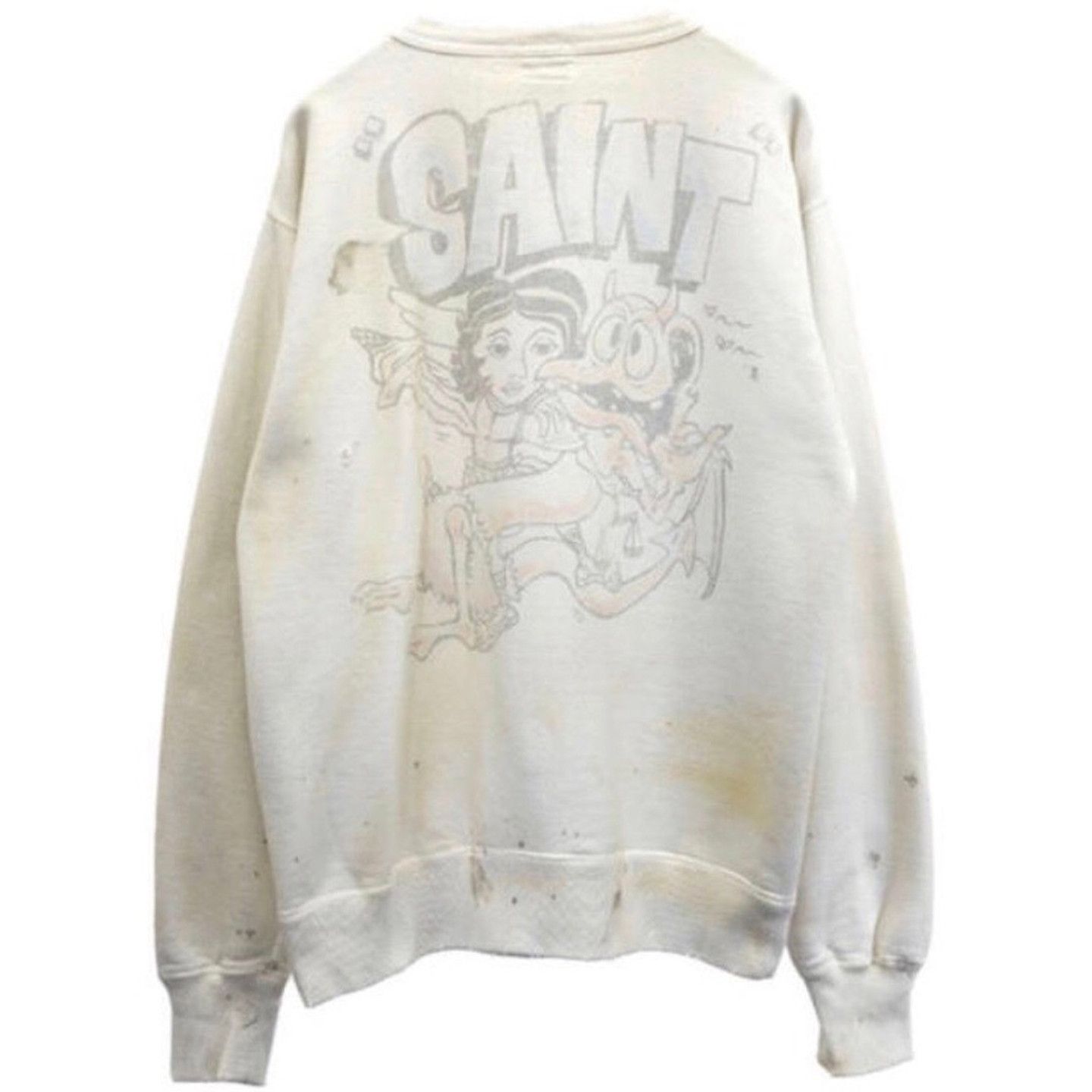 READYMADE × Saint Michael SAINT MICHAEL AGED CREWNECK SWEATSHIRT Size US L / EU 52-54 / 3 - 8 Thumbnail