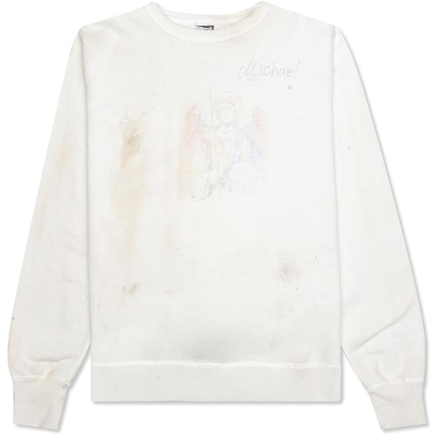 READYMADE × Saint Michael SAINT MICHAEL AGED CREWNECK SWEATSHIRT Size US L / EU 52-54 / 3 - 3 Thumbnail