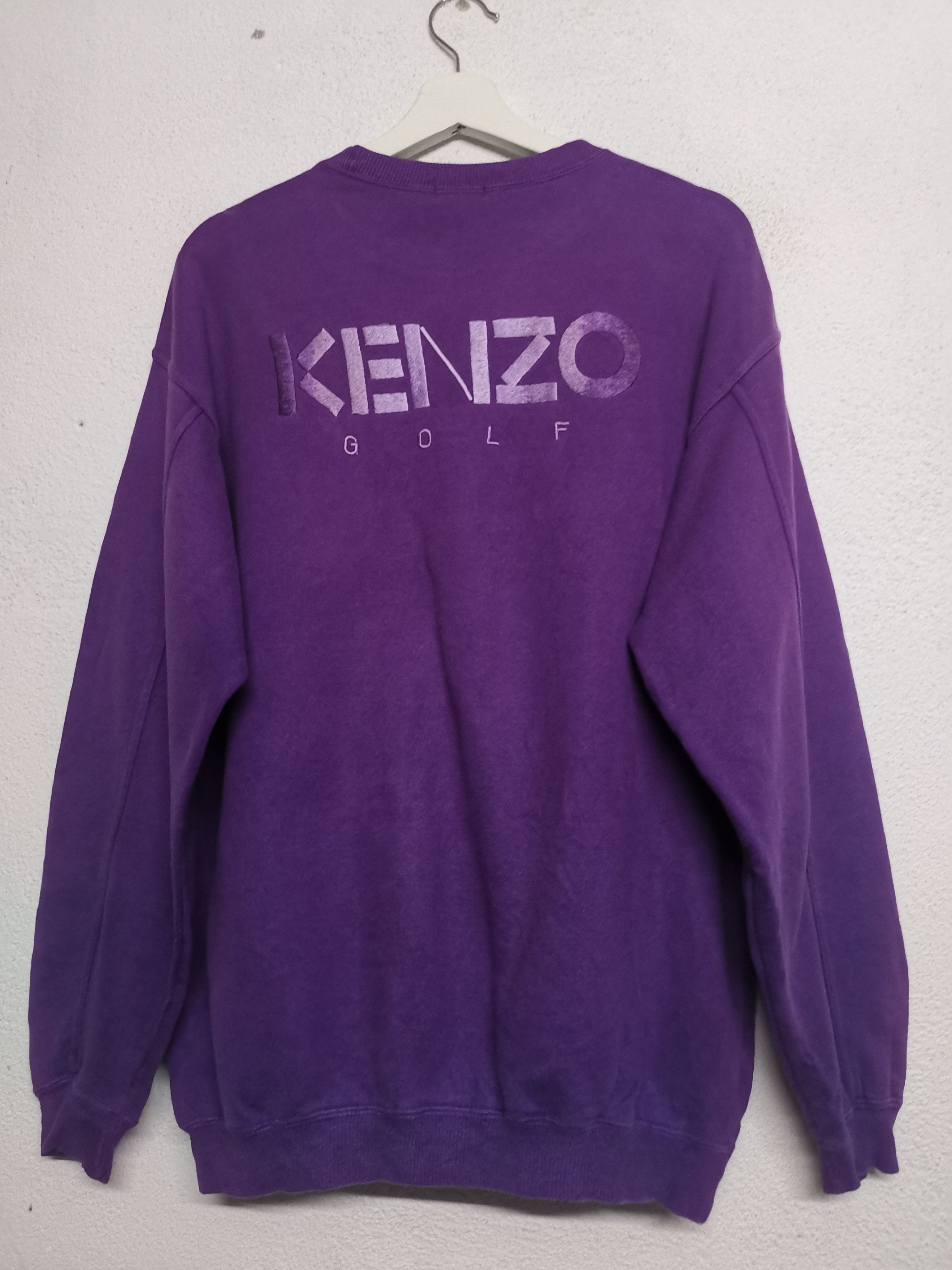 Vintage Y2K 2024 Kenzo Jeans Oversized Sweatshirt Purple Size M