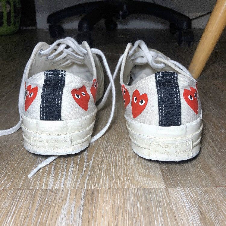 Comme des Garcons × Converse Comme Des Garcons Chuck 70 Low Top Multi Heart Size US 9 / EU 42 - 9 Thumbnail