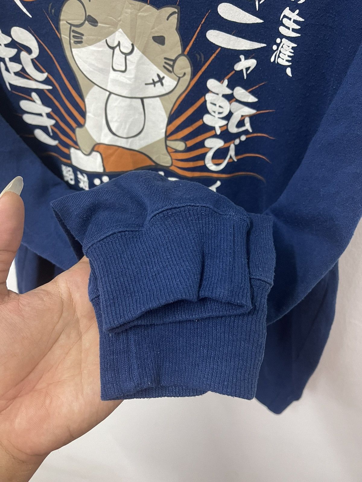 Cartoon Network × Japanese Brand × Vintage Japanese Brand Cartoon Necobuchi San Big Logo Hoodie Size US L / EU 52-54 / 3 - 5 Thumbnail