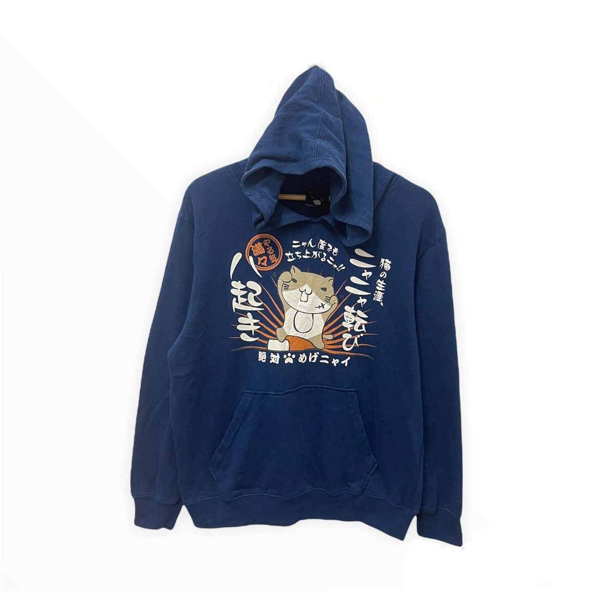 Cartoon Network × Japanese Brand × Vintage Japanese Brand Cartoon Necobuchi San Big Logo Hoodie Size US L / EU 52-54 / 3 - 1 Thumbnail