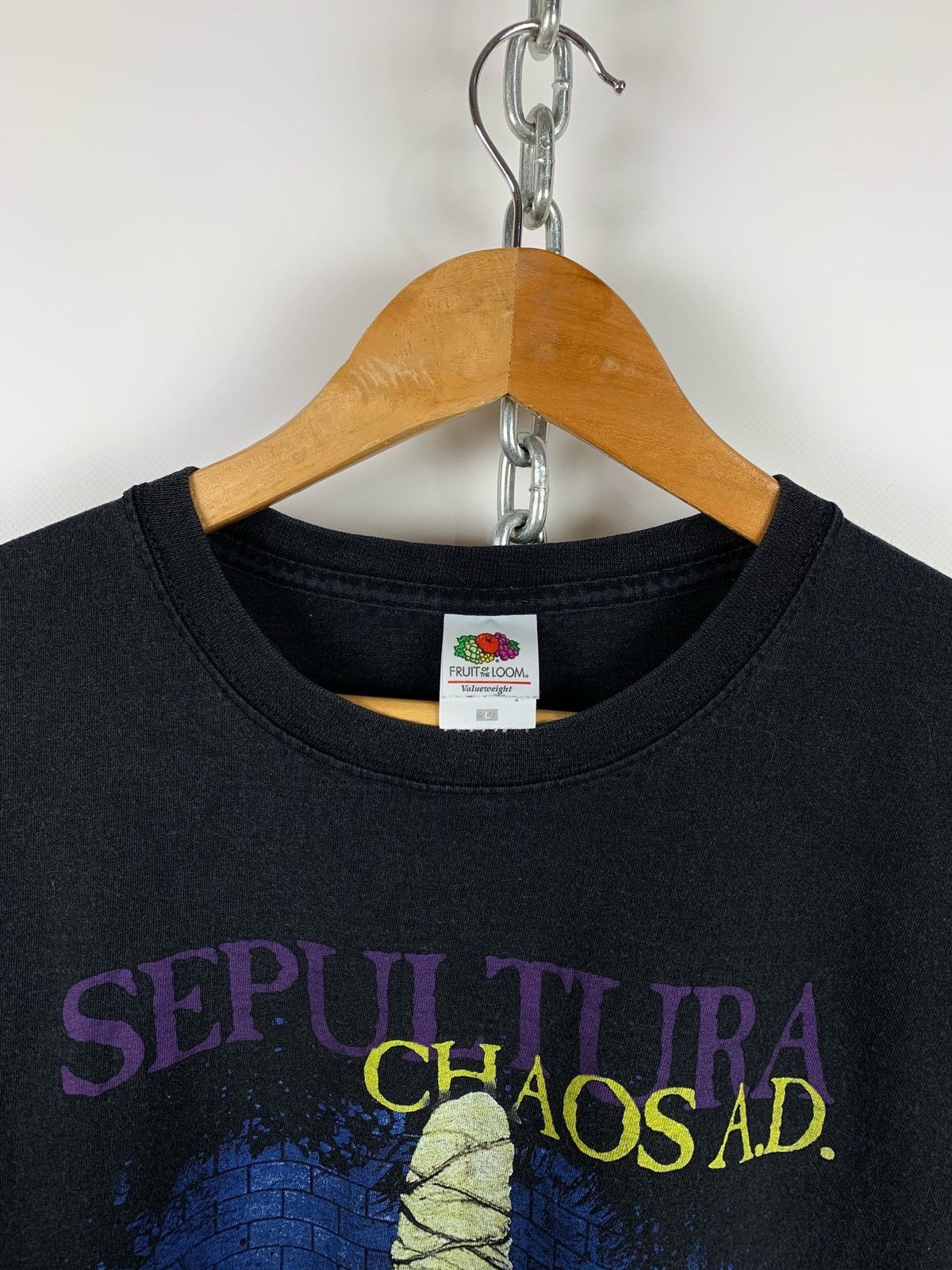 Band Tees Vintage Sepultura Chaos A.D. 30 Years Travis Style T-Shirt Size US L / EU 52-54 / 3 - 5 Thumbnail