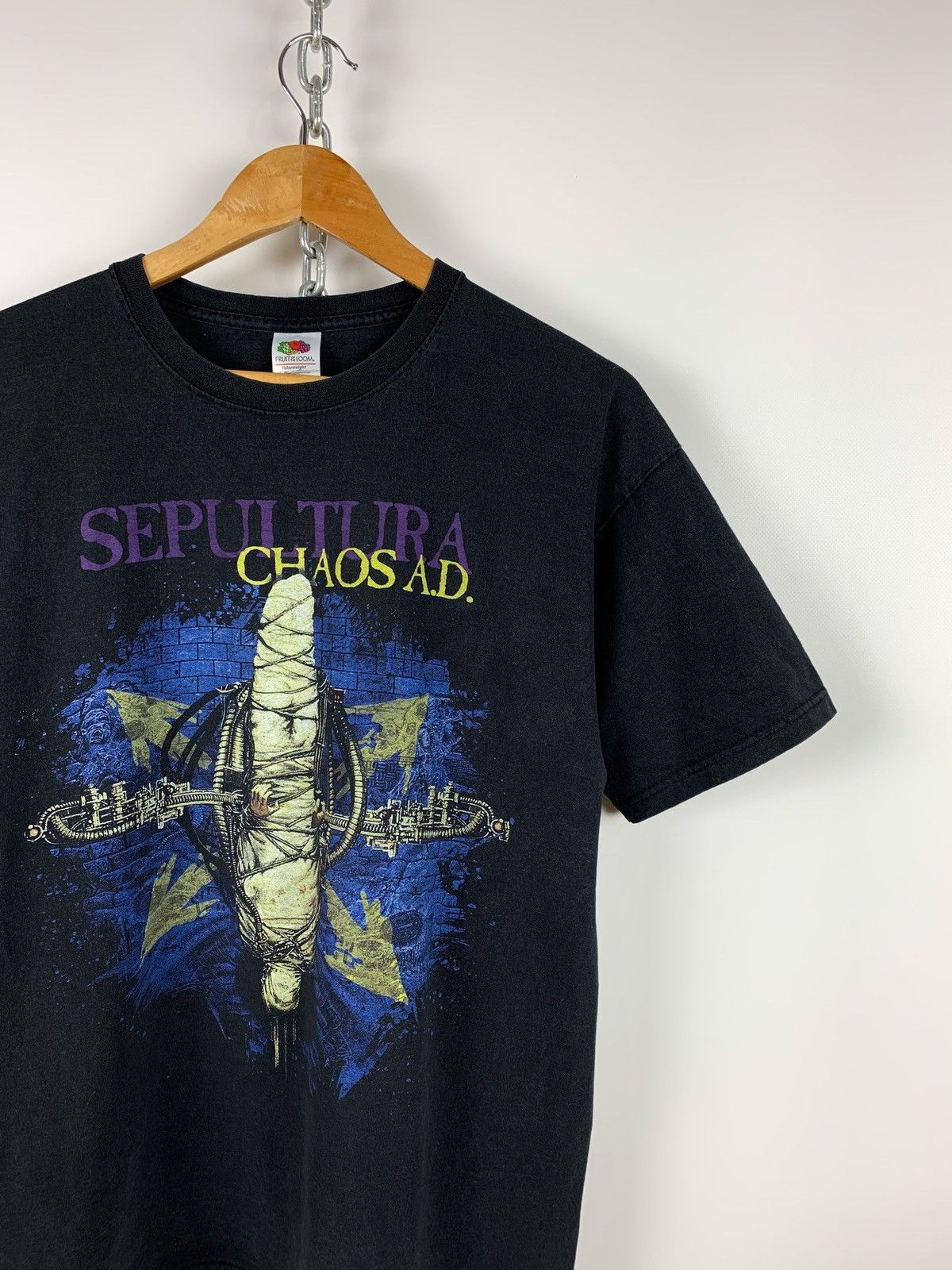 Band Tees Vintage Sepultura Chaos A.D. 30 Years Travis Style T-Shirt Size US L / EU 52-54 / 3 - 3 Thumbnail