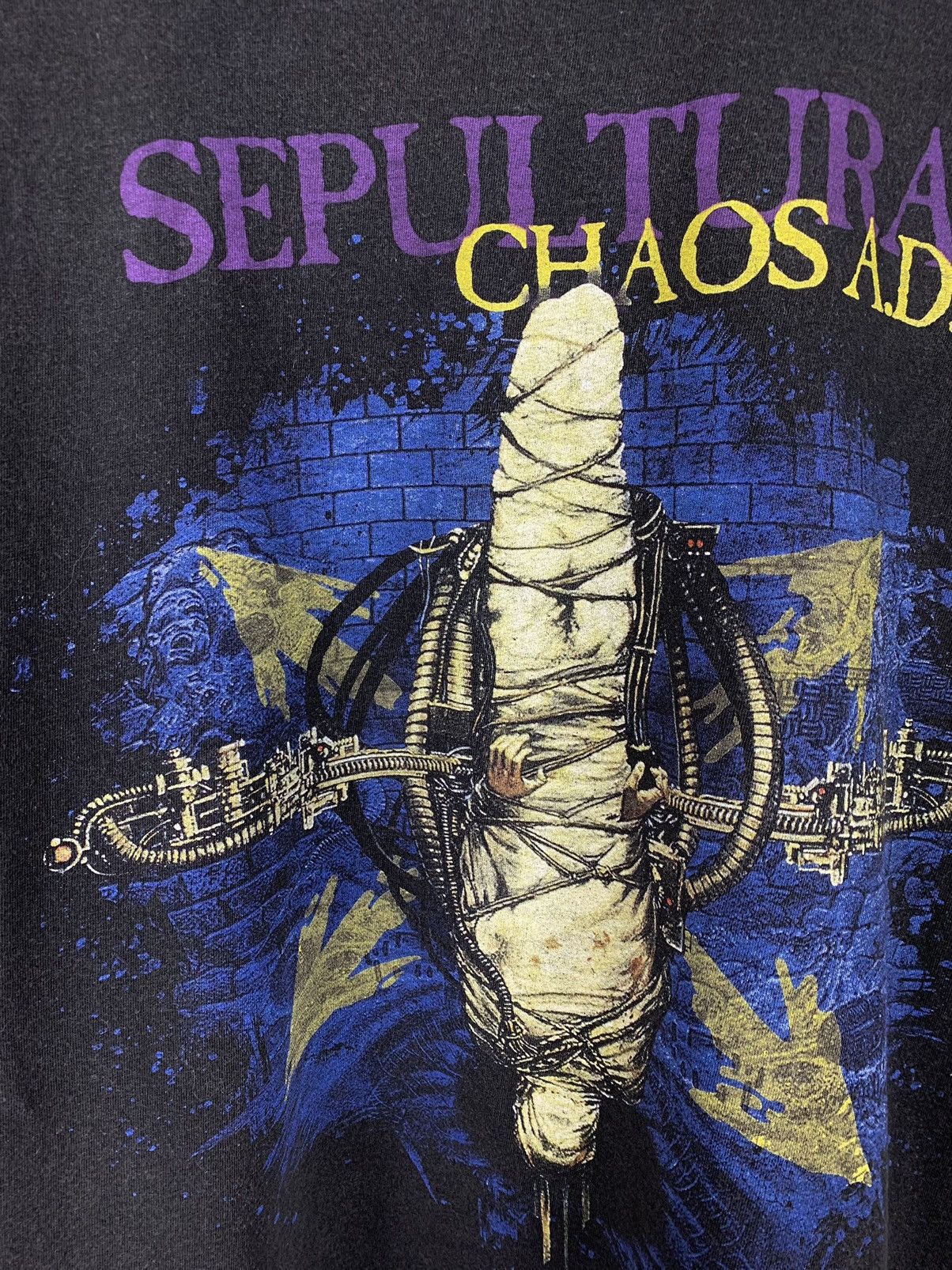 Band Tees Vintage Sepultura Chaos A.D. 30 Years Travis Style T-Shirt Size US L / EU 52-54 / 3 - 6 Thumbnail