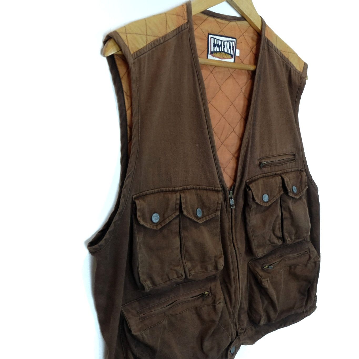 Japanese Brand 90's ESSENCE Tactical Fishing Multipocket Vest Jacket Size US L / EU 52-54 / 3 - 5 Thumbnail