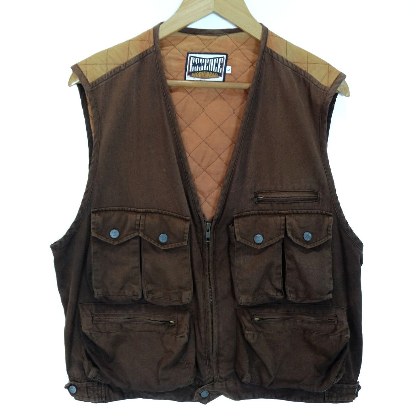 Japanese Brand 90's ESSENCE Tactical Fishing Multipocket Vest Jacket Size US L / EU 52-54 / 3 - 2 Thumbnail