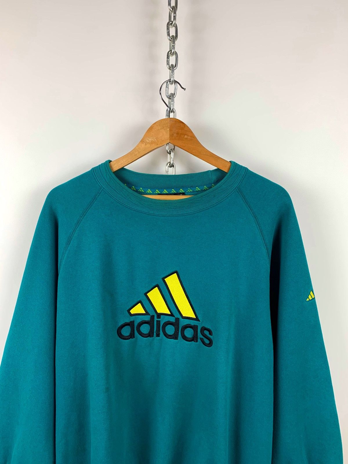 Adidas 90s Vintage Adidas Big Logo Equipment Style Sweatshirt Size US M / EU 48-50 / 2 - 3 Thumbnail