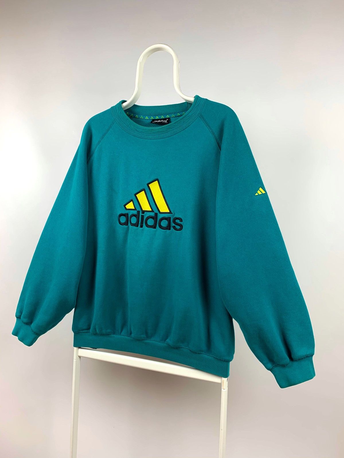 Adidas 90s Vintage Adidas Big Logo Equipment Style Sweatshirt Size US M / EU 48-50 / 2 - 2 Thumbnail