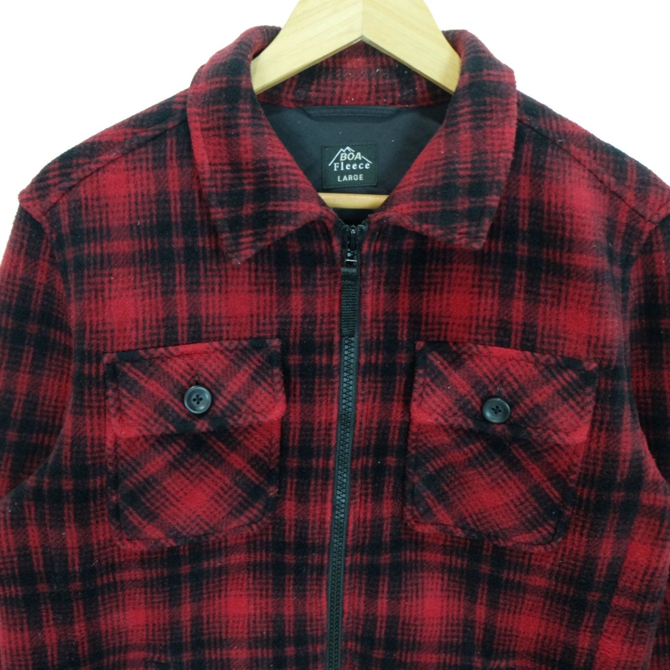 Uniqlo Vintage 2000's UNIQLO Flannel Cowboy Fluffy Fleece Jacket Size US M / EU 48-50 / 2 - 5 Thumbnail
