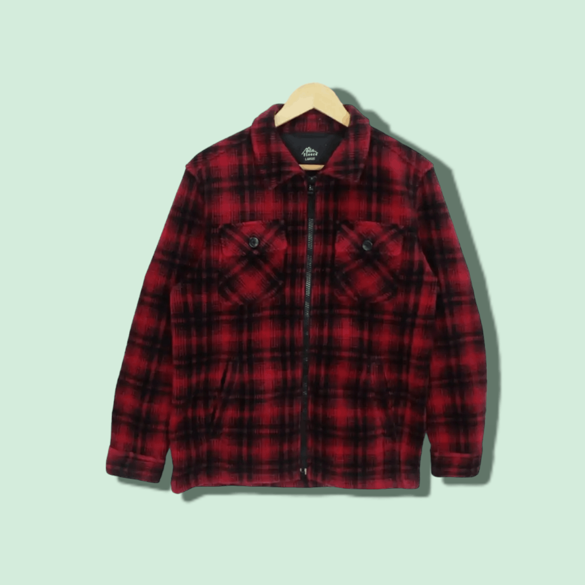 Uniqlo Vintage 2000's UNIQLO Flannel Cowboy Fluffy Fleece Jacket Size US M / EU 48-50 / 2 - 1 Thumbnail