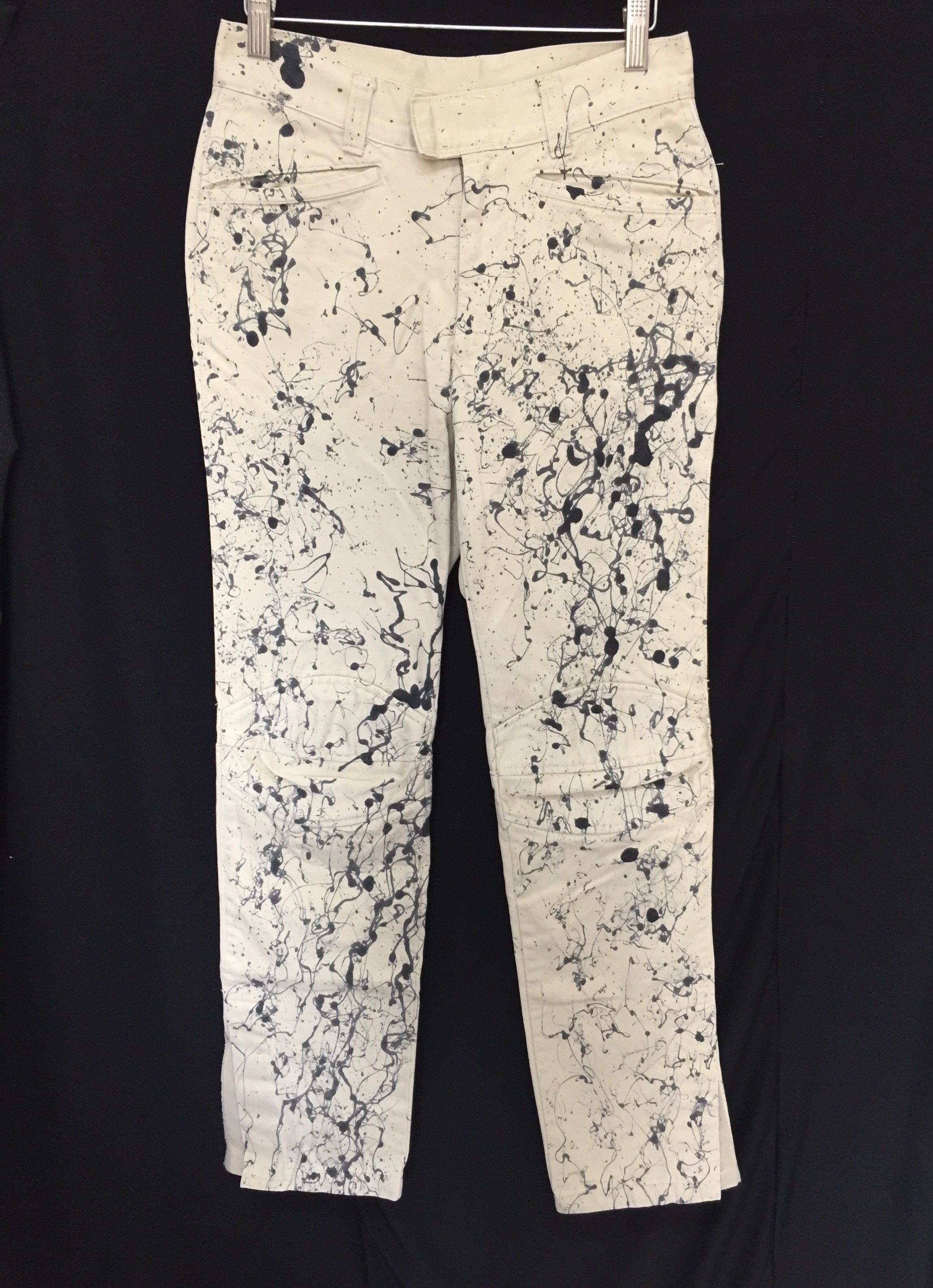 General Research 1999 Oil splash paint Rider pants Size US 27 - 1 Thumbnail