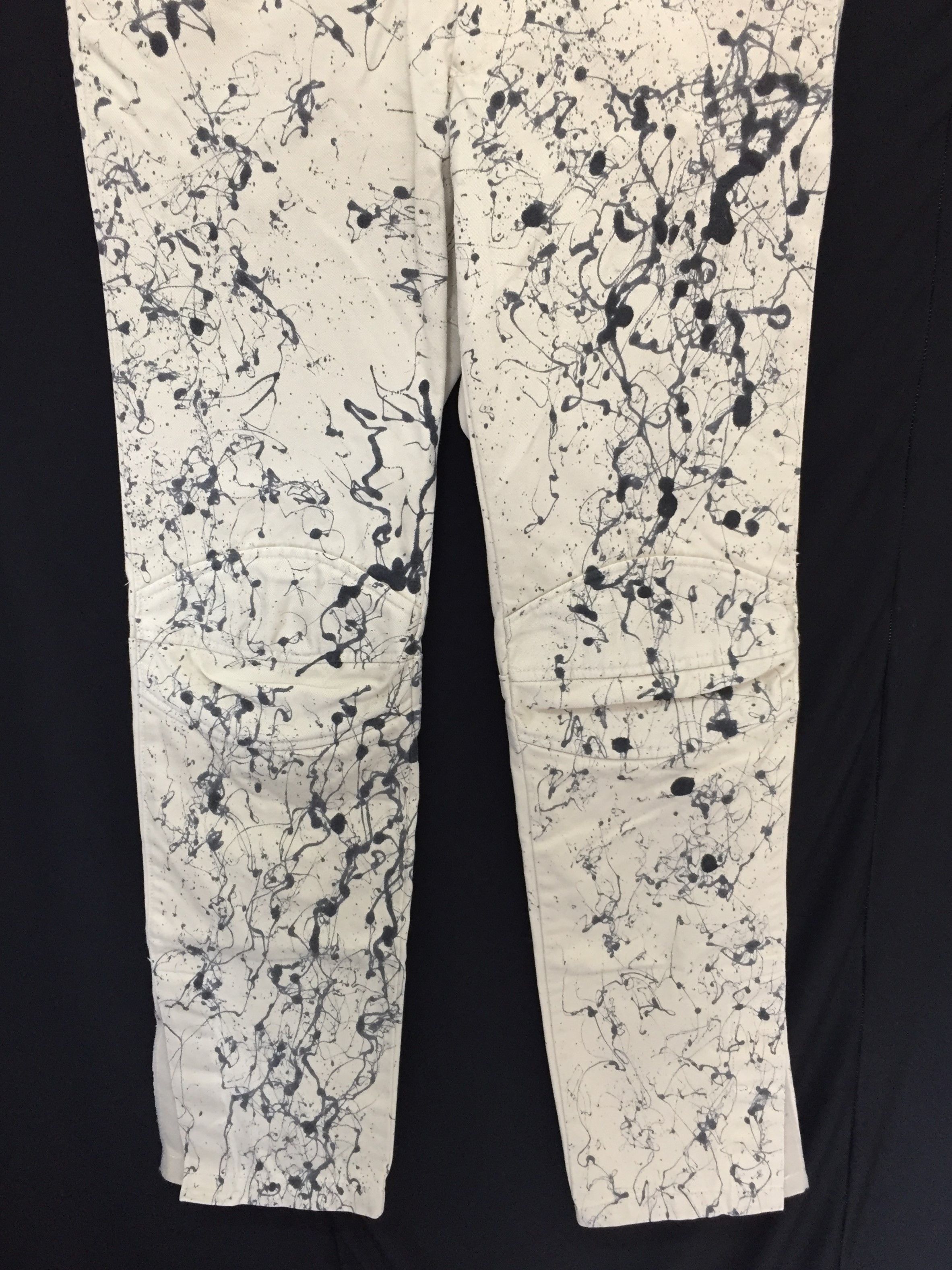 General Research 1999 Oil splash paint Rider pants Size US 27 - 3 Thumbnail