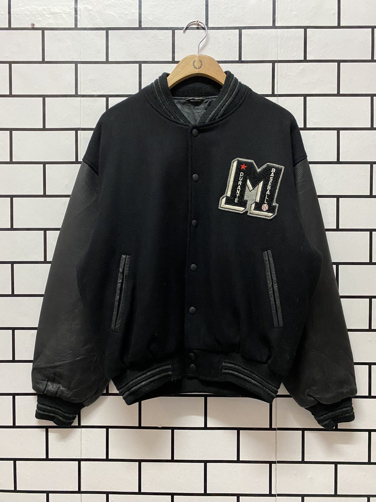 Vintage Vintage Durante Baseball Sports Club Leather Varsity Jacket Size US M / EU 48-50 / 2 - 2 Thumbnail