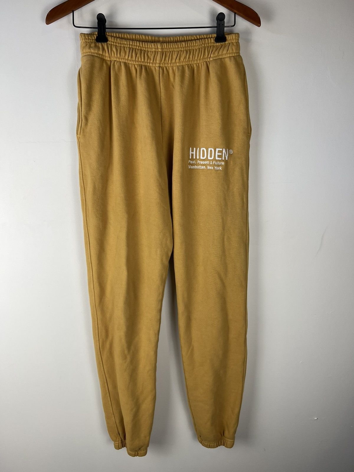 image of Hidden Ny Sweatpants in Mustard, Men's (Size 30)