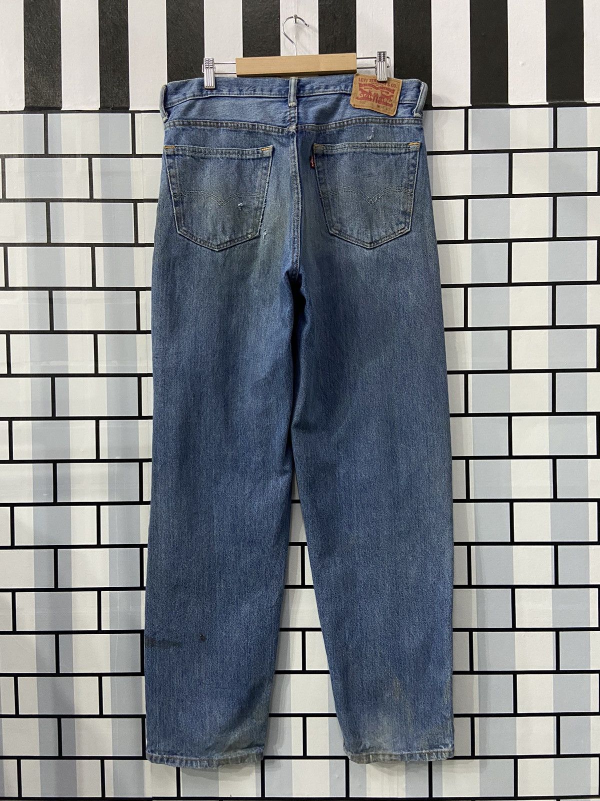 Levi's × Vintage Vintage Levi’s 560 Dirty Relaxed Fit Blue Wash Denim Pants Size US 34 / EU 50 - 2 Thumbnail