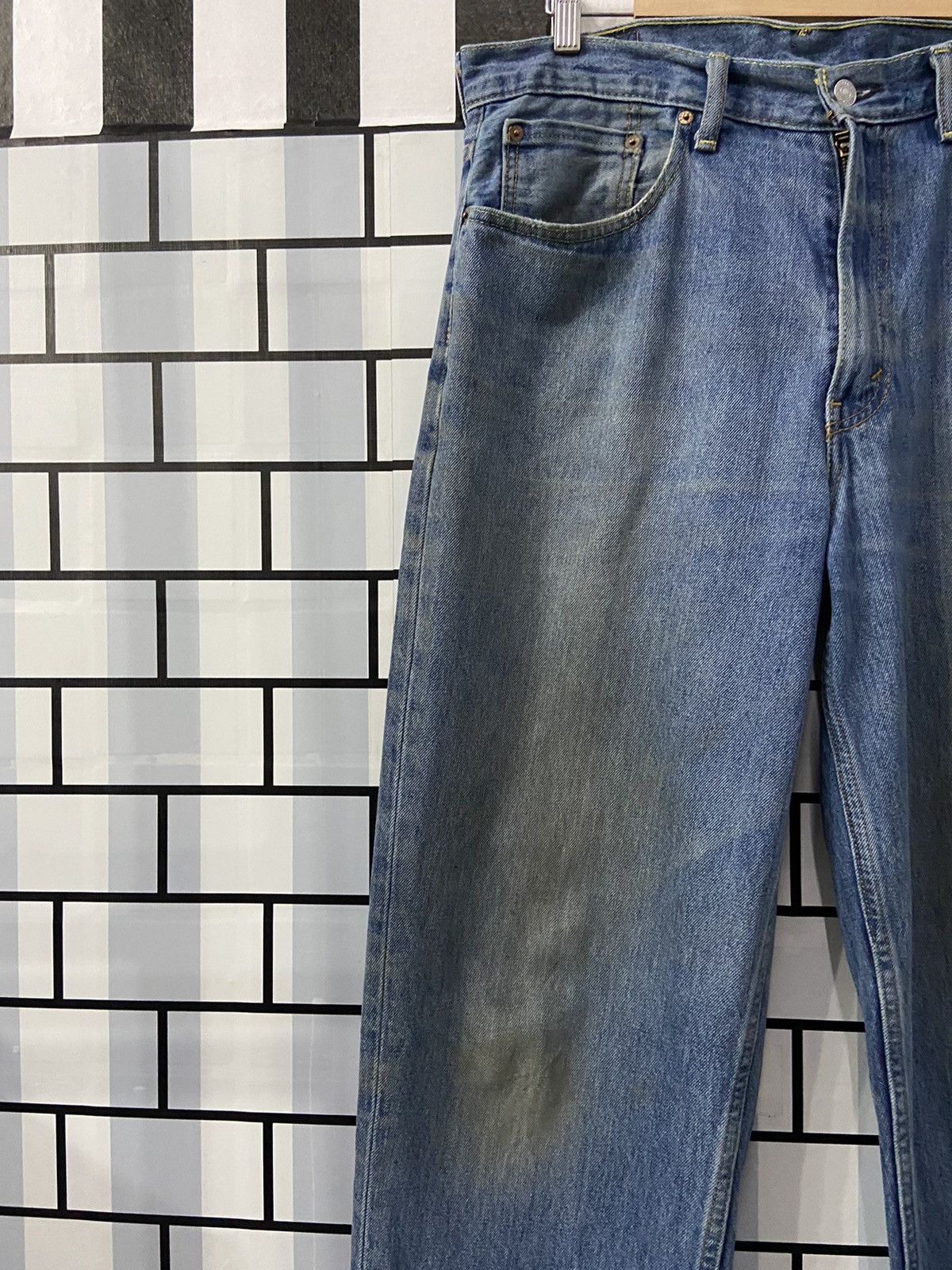 Levi's × Vintage Vintage Levi’s 560 Dirty Relaxed Fit Blue Wash Denim Pants Size US 34 / EU 50 - 7 Thumbnail