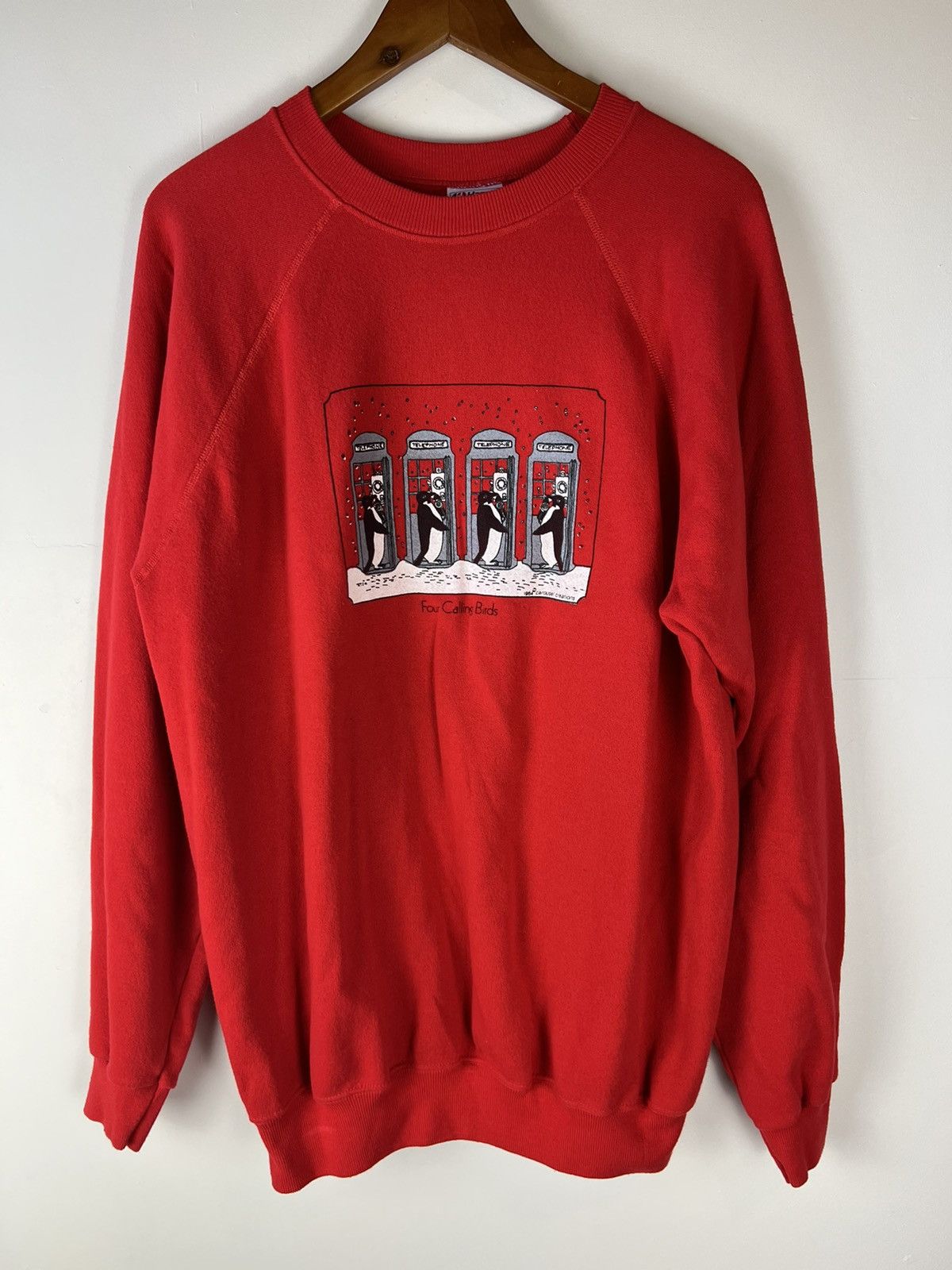 Hanes Vintage penguin four calling bird crewneck Size US XL / EU 56 / 4 - 1 Thumbnail
