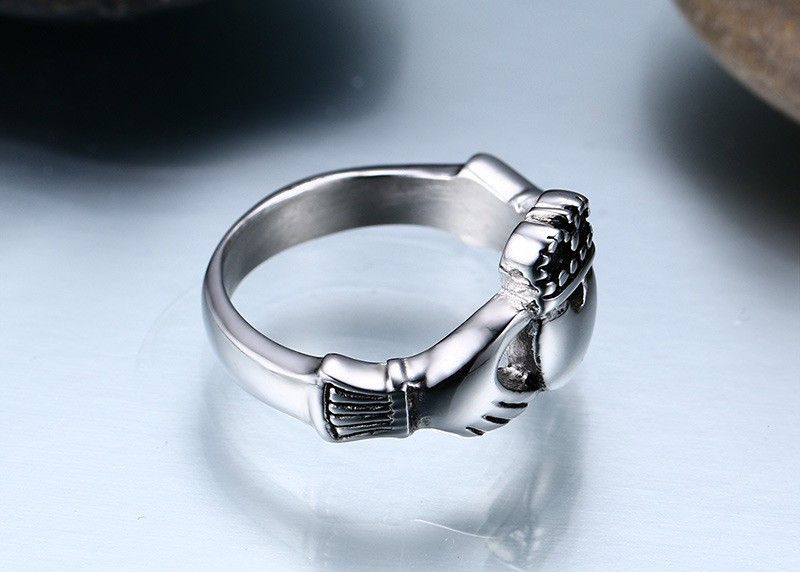 Jewelry Heart Crown Ring Size ONE SIZE - 2 Thumbnail