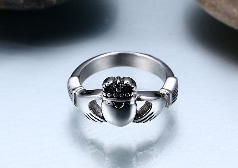 Jewelry Heart Crown Ring Size ONE SIZE - 3 Thumbnail