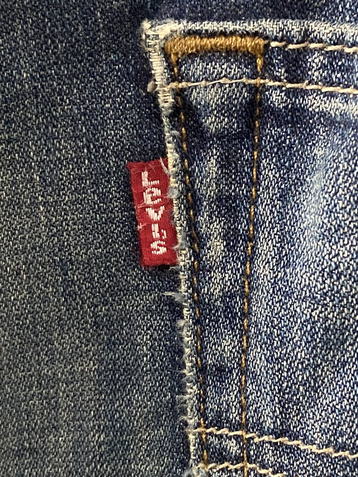 Levi's × Vintage Vintage Levi’s 514 Distressed Faded Blue Denim Pants Size US 32 / EU 48 - 11 Thumbnail