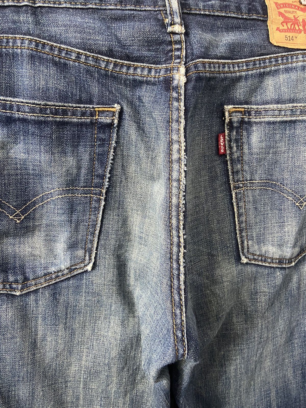 Levi's × Vintage Vintage Levi’s 514 Distressed Faded Blue Denim Pants Size US 32 / EU 48 - 10 Thumbnail