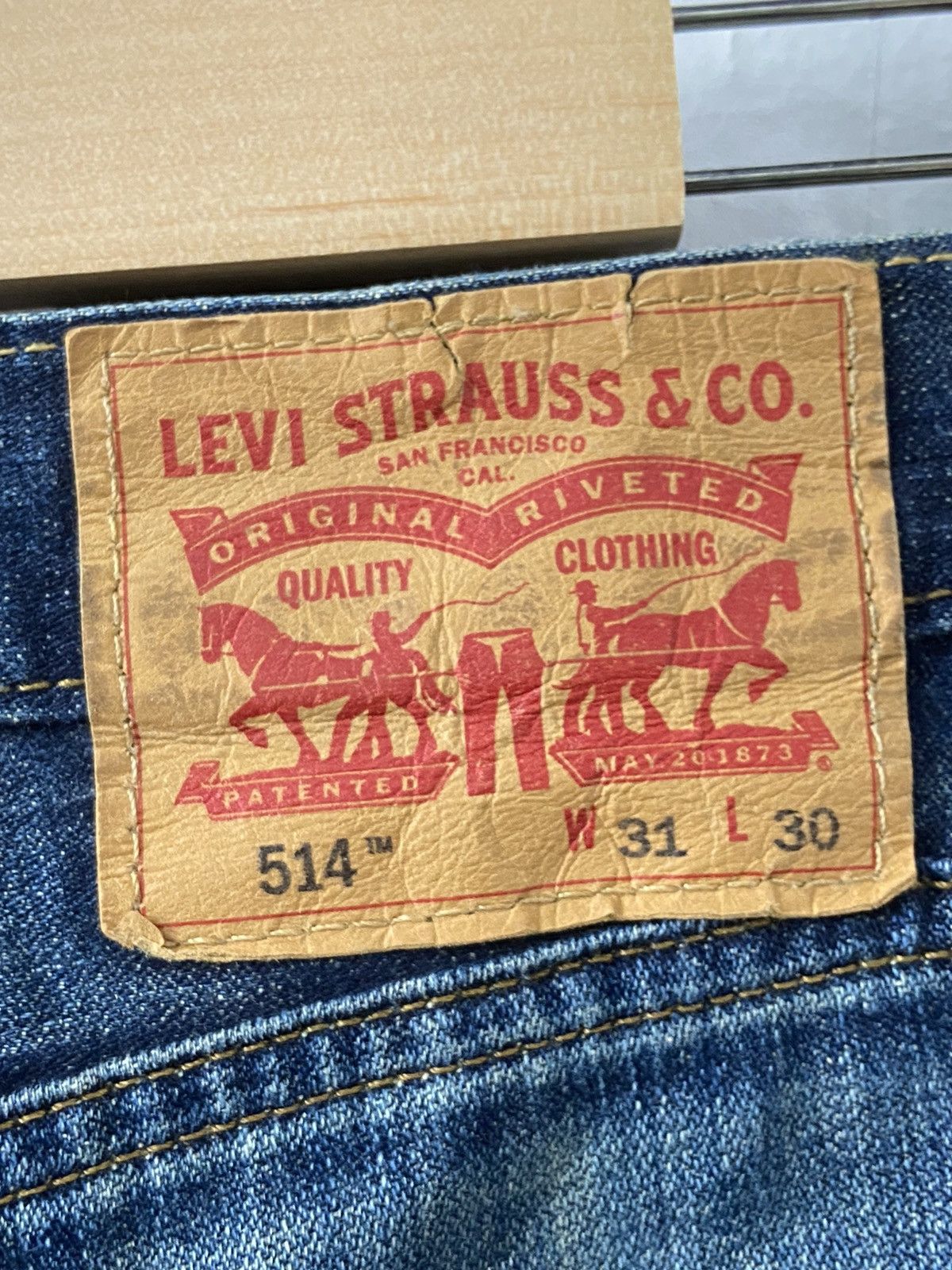 Levi's × Vintage Vintage Levi’s 514 Distressed Faded Blue Denim Pants Size US 32 / EU 48 - 12 Thumbnail