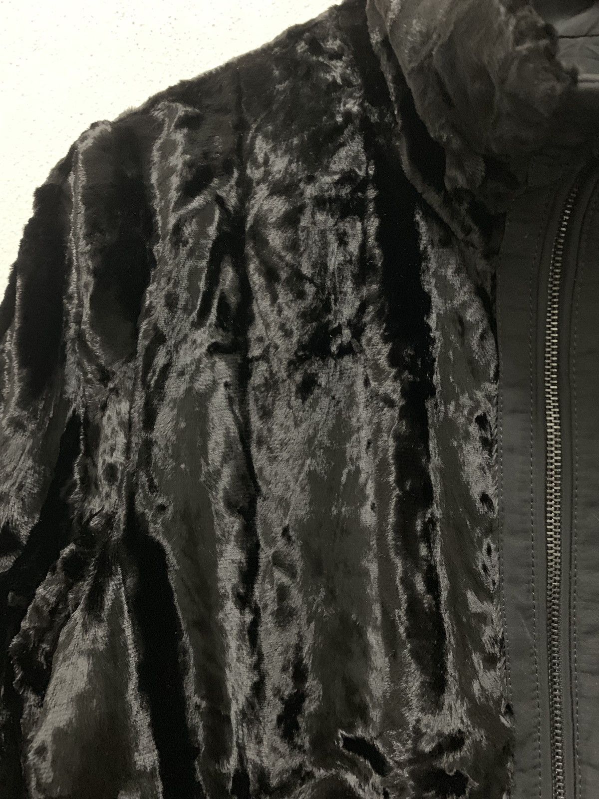 Armani Exchange 🔥 Faux Fur Fabric EMPORIO ARMANI Black Jacket Size US S / EU 44-46 / 1 - 4 Thumbnail