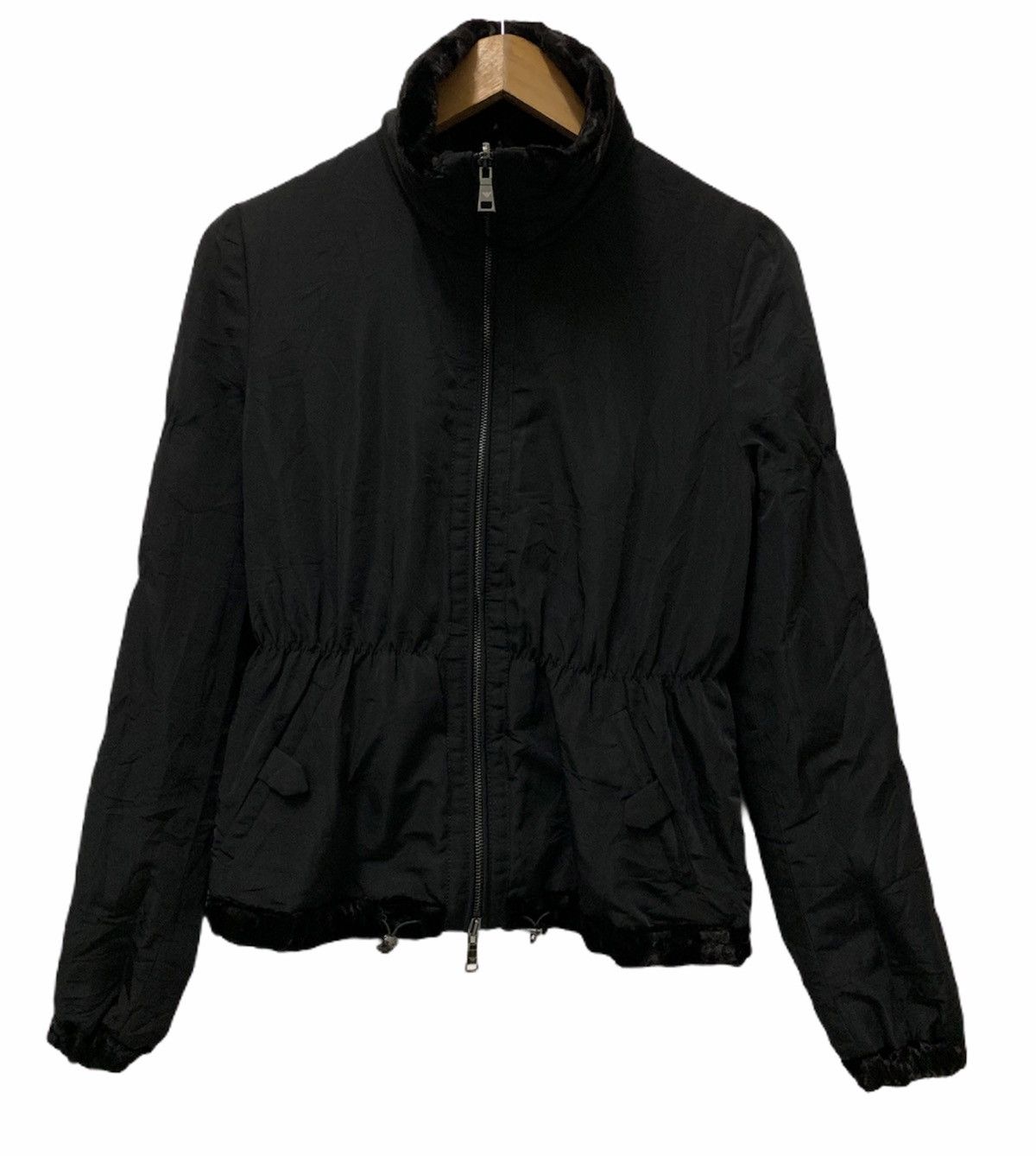 Armani Exchange 🔥 Faux Fur Fabric EMPORIO ARMANI Black Jacket Size US S / EU 44-46 / 1 - 5 Thumbnail