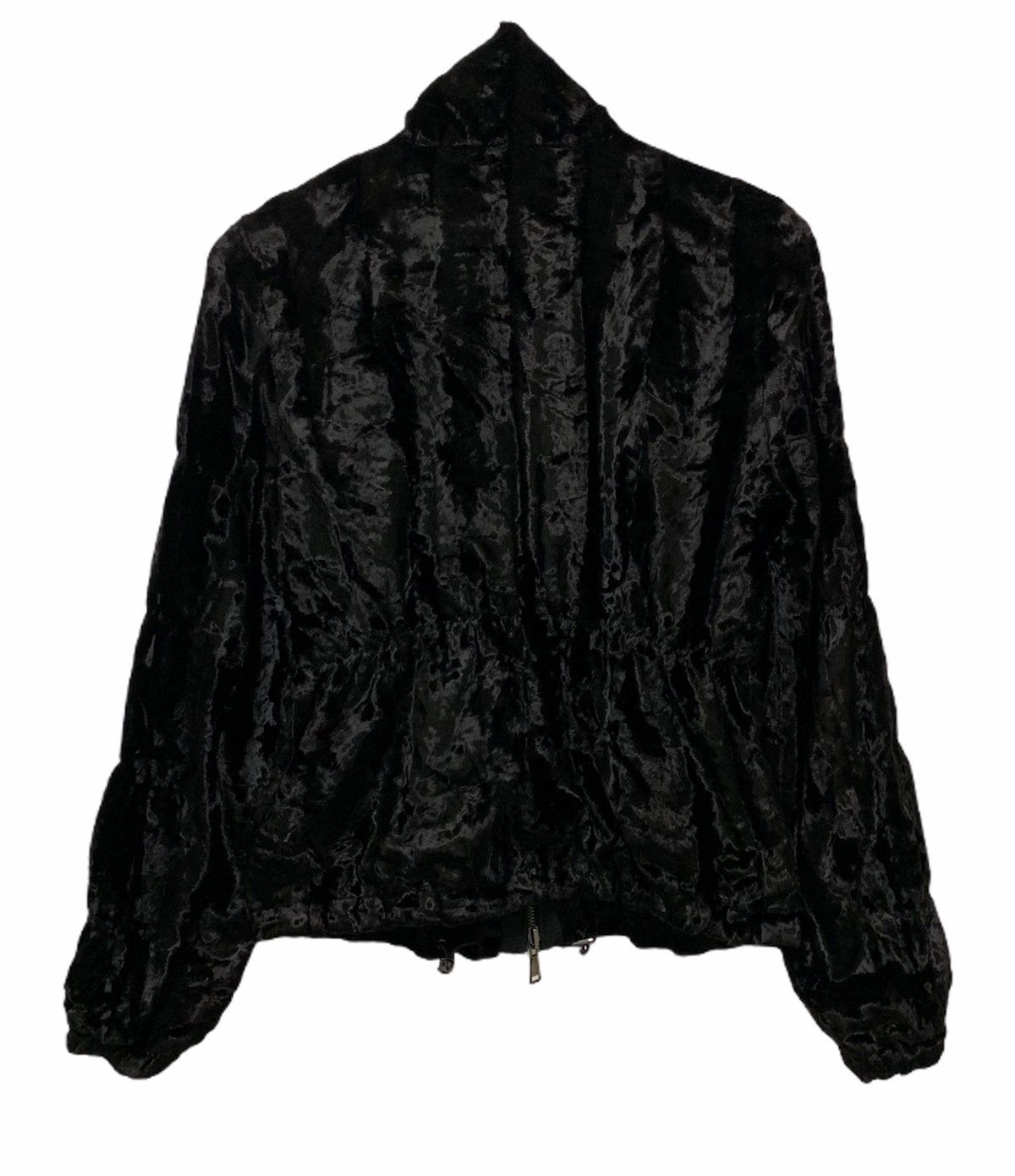 Armani Exchange 🔥 Faux Fur Fabric EMPORIO ARMANI Black Jacket Size US S / EU 44-46 / 1 - 2 Thumbnail