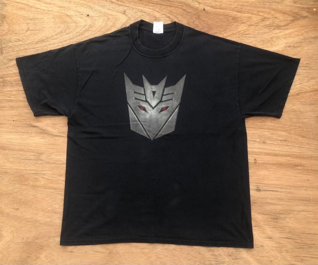 Image of Jerzees x Movie Vintage Tee D - 17 The Transformers The Movie Promo Tee in Black, Men's (Size XL)